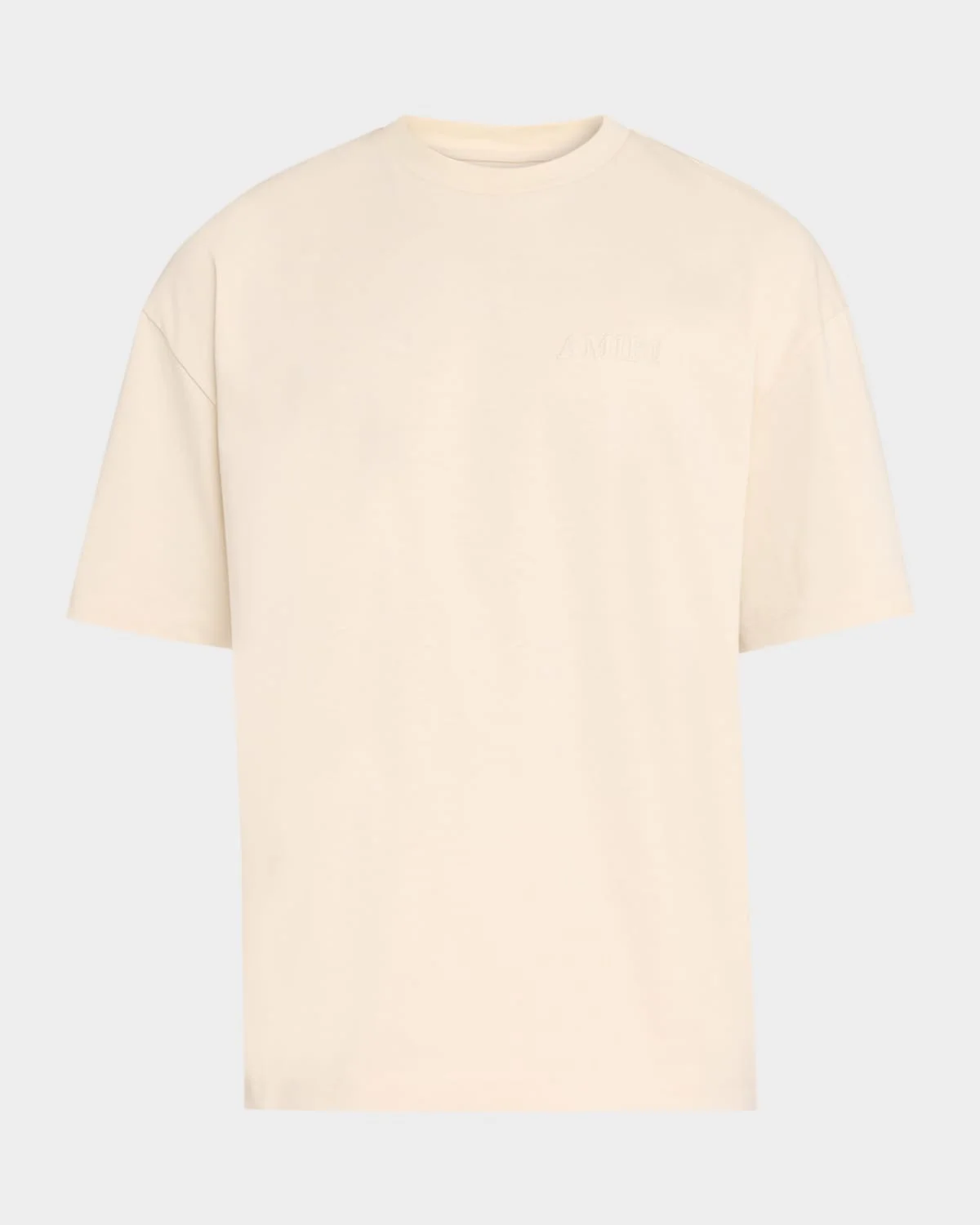 Men's Back-Logo Oversized Crewneck T-Shirt - 1