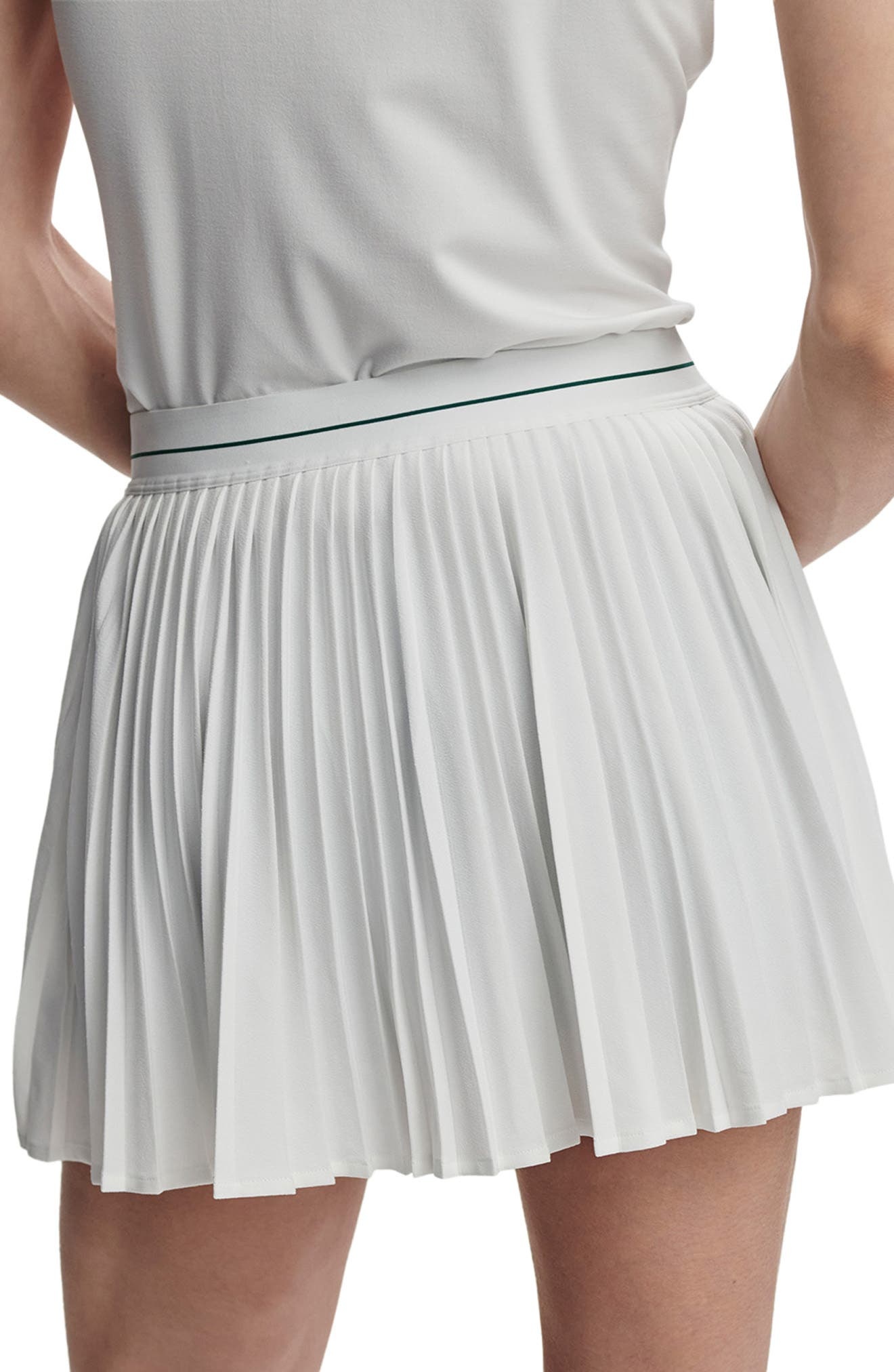 Varley Clemency Pleated Skort in White at Nordstrom - 2