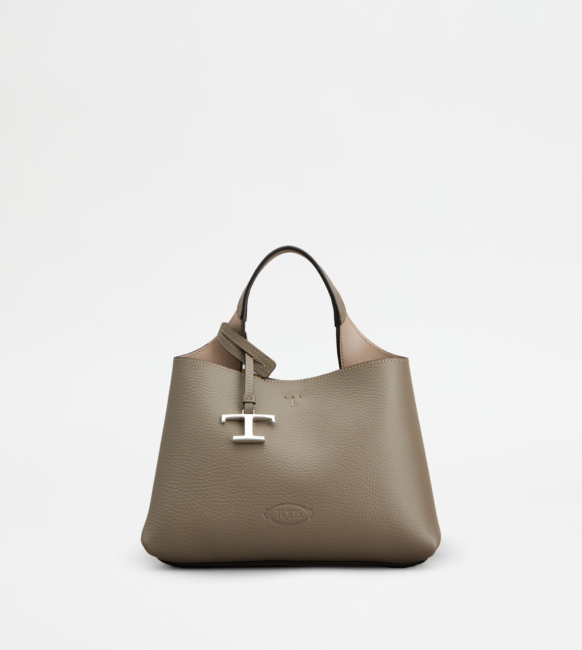 BAG IN LEATHER MICRO - GREY - 1