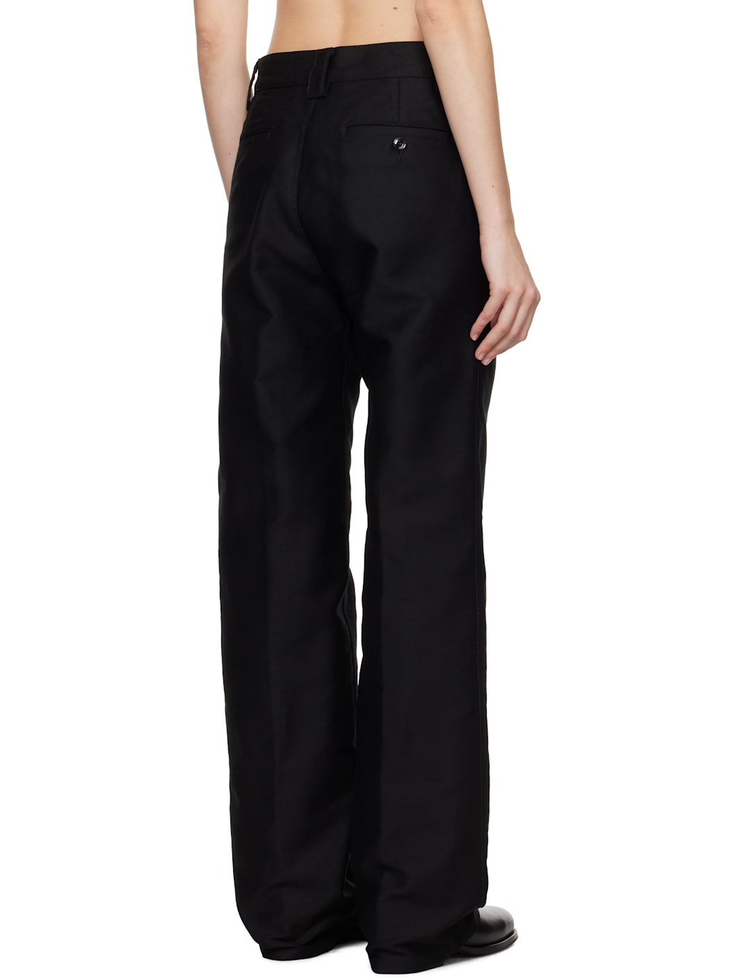 Black Straight Trousers - 3