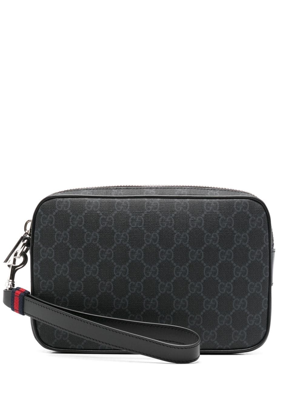 GUCCI GG Supreme canvas clutch bag REVERSIBLE