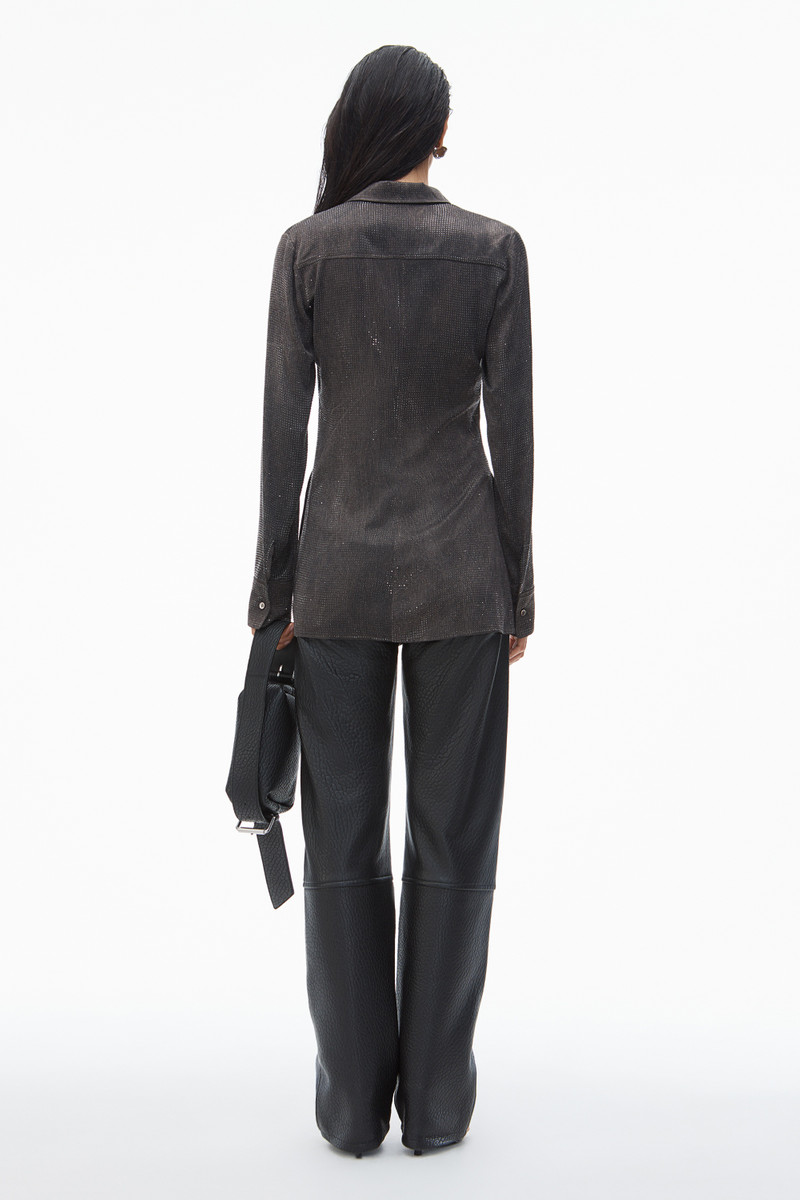 Crystal Hotfix Slim-Fit Shirt 4