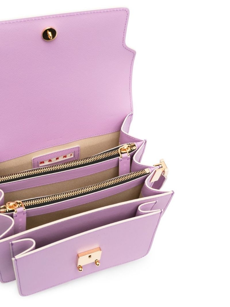 Trunk leather shoulder bag - 5
