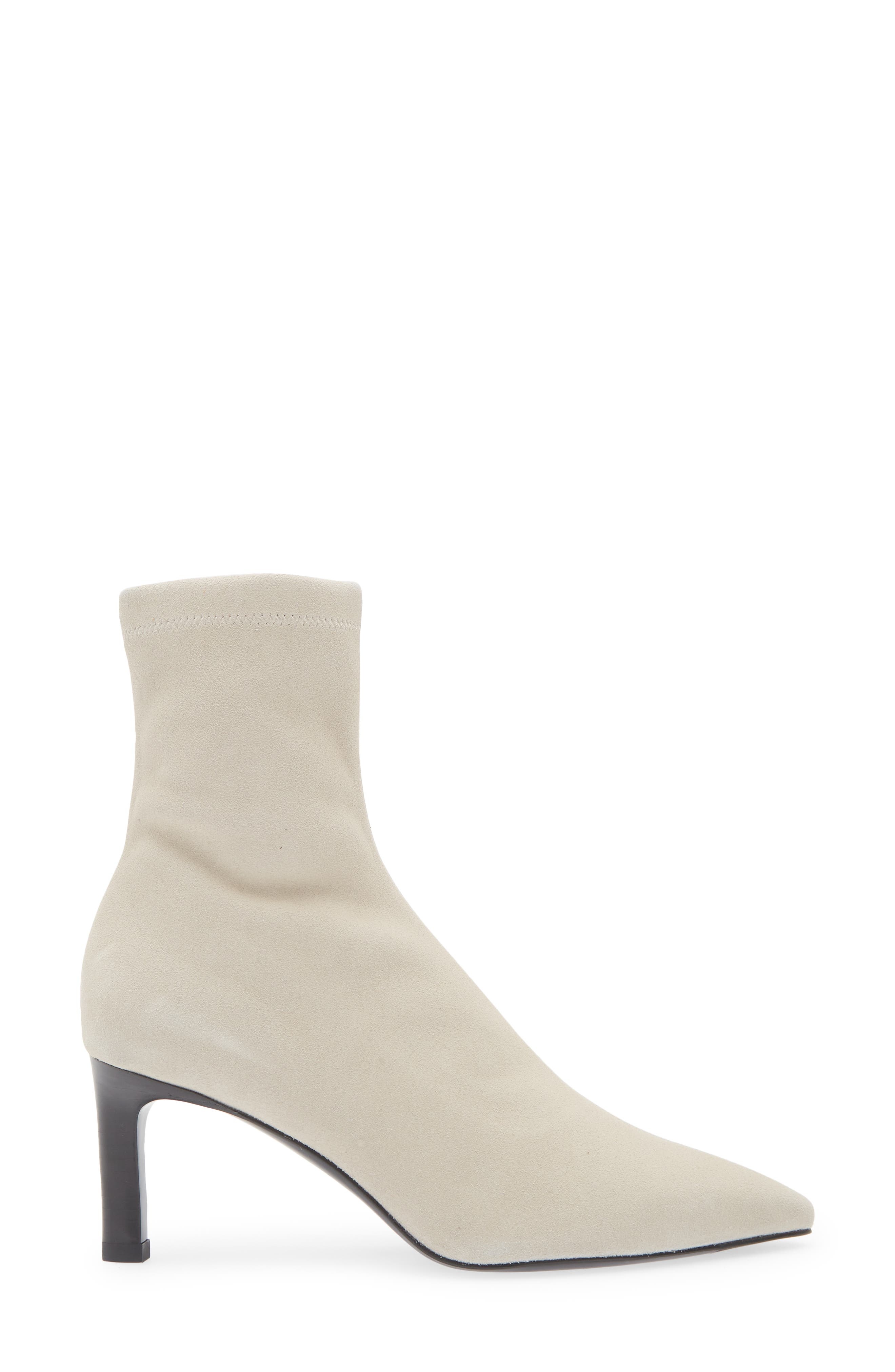 rag & bone Britt Pointed Toe Sock Bootie in Lightsands Suede at Nordstrom - 3