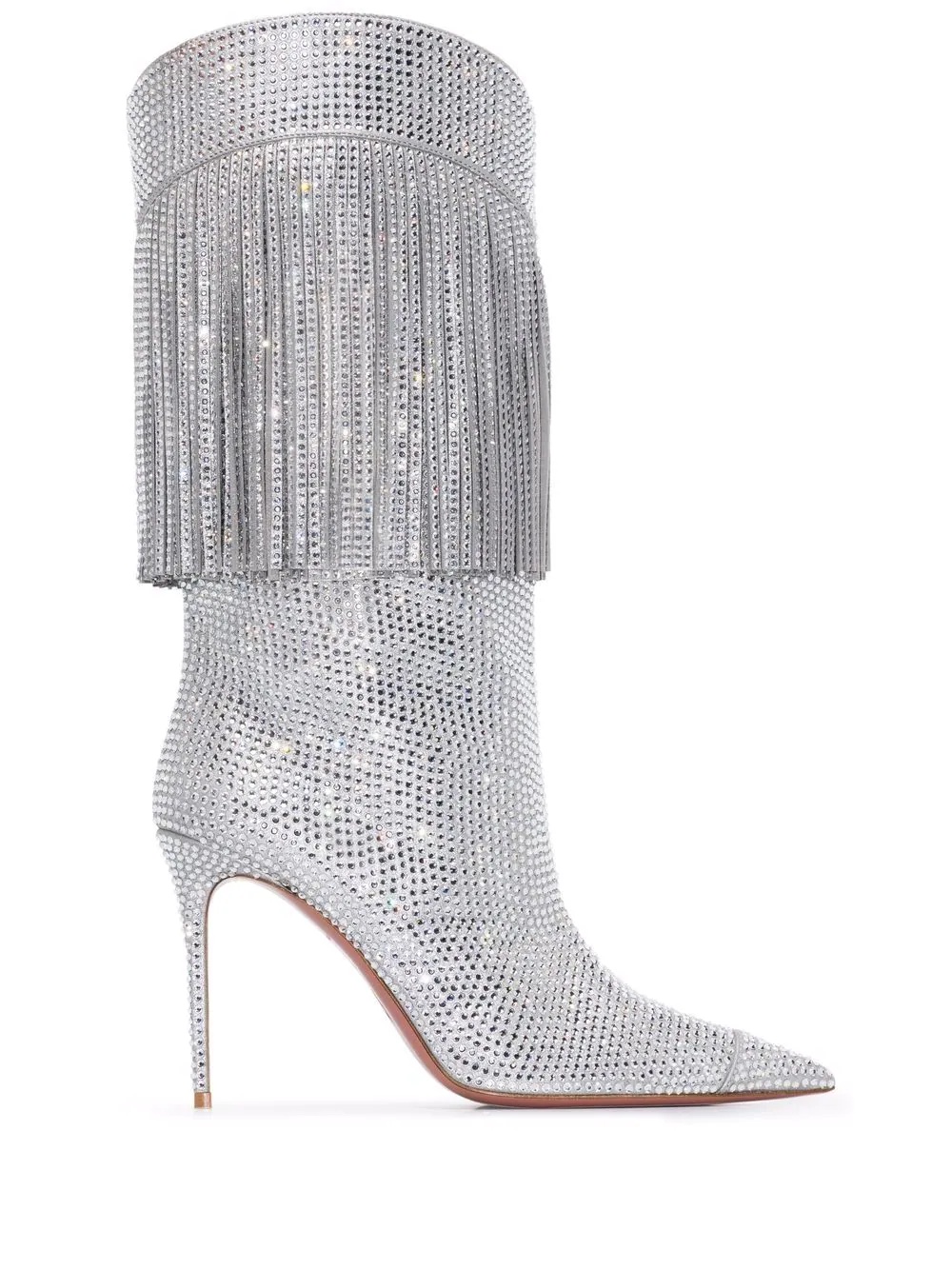 Lily crystal-embellished 95mm boots - 1