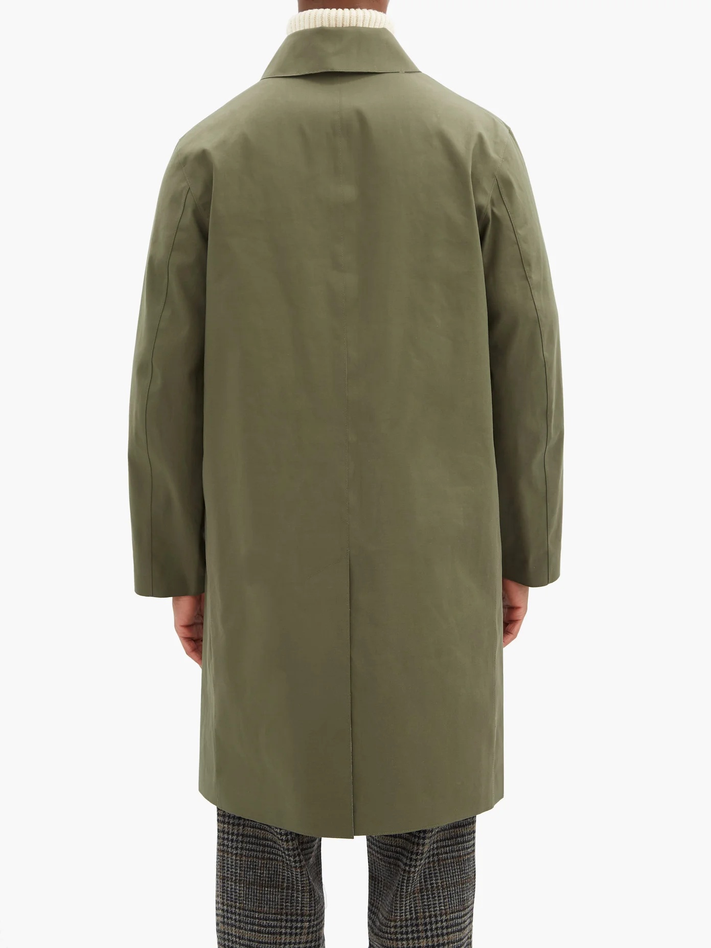 Dunkeld single-breasted bonded-cotton coat - 5