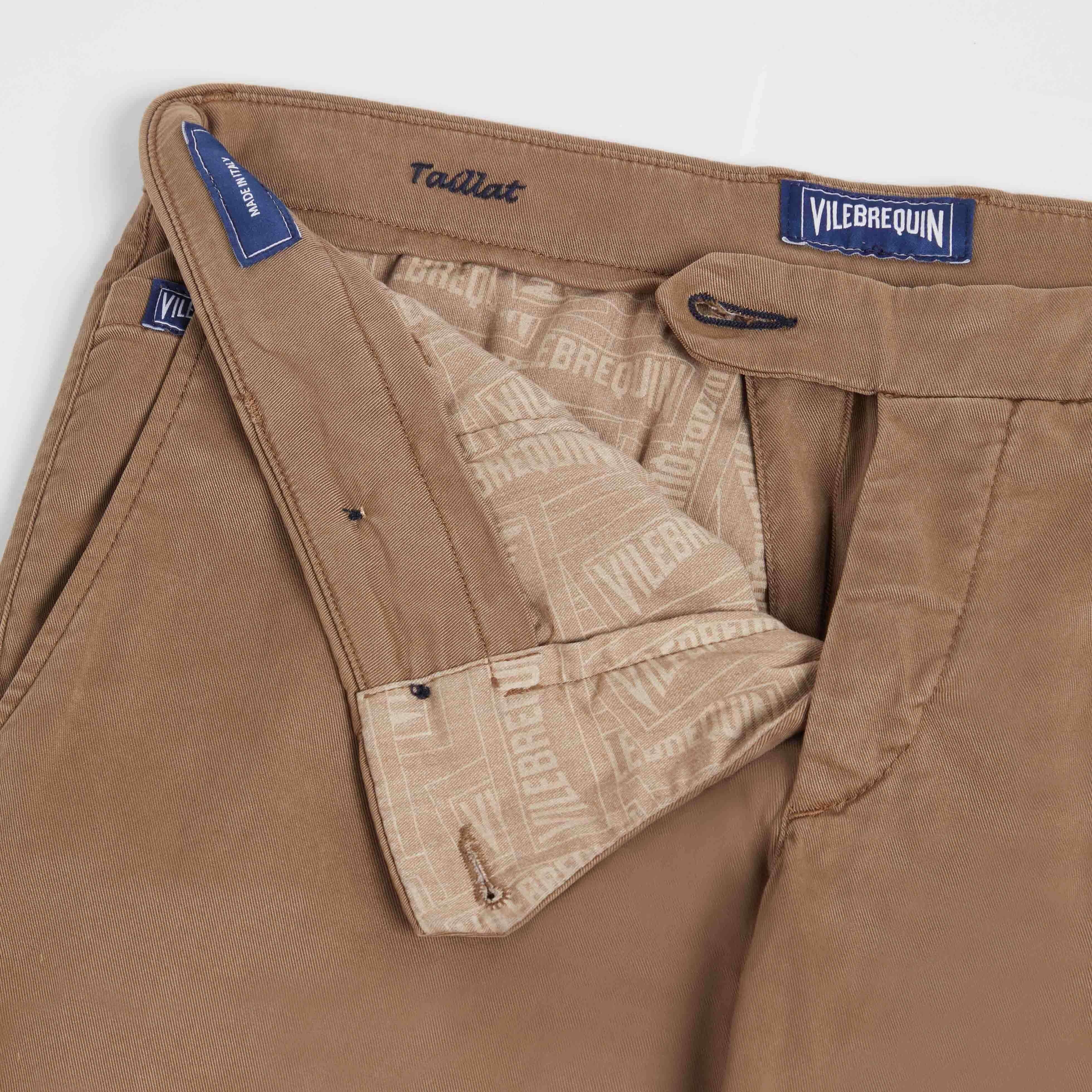 Men Tencel Cotton Chino Pants Solid - 6
