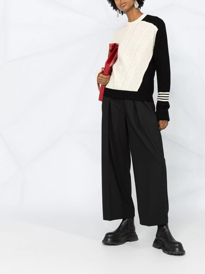 Neil Barrett pleated high-rise trousers outlook