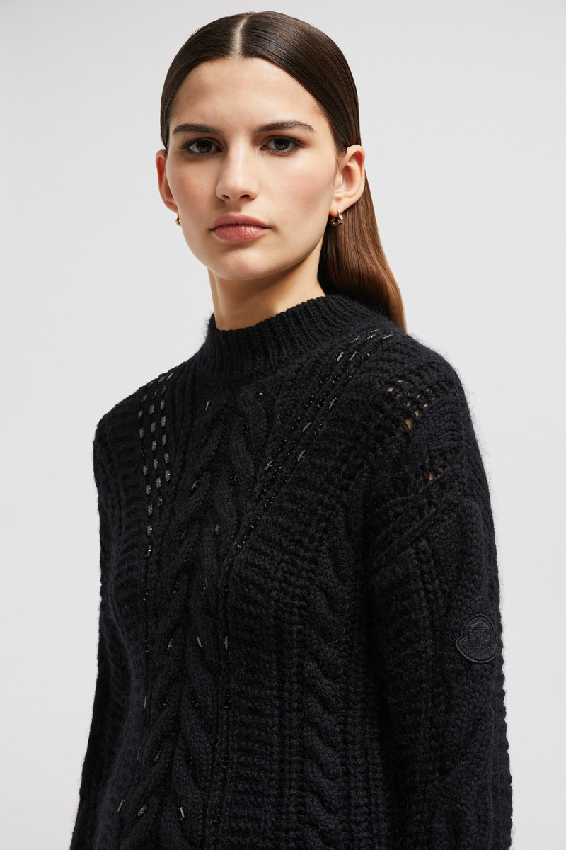 Embroidered Mohair & Wool Sweater 4