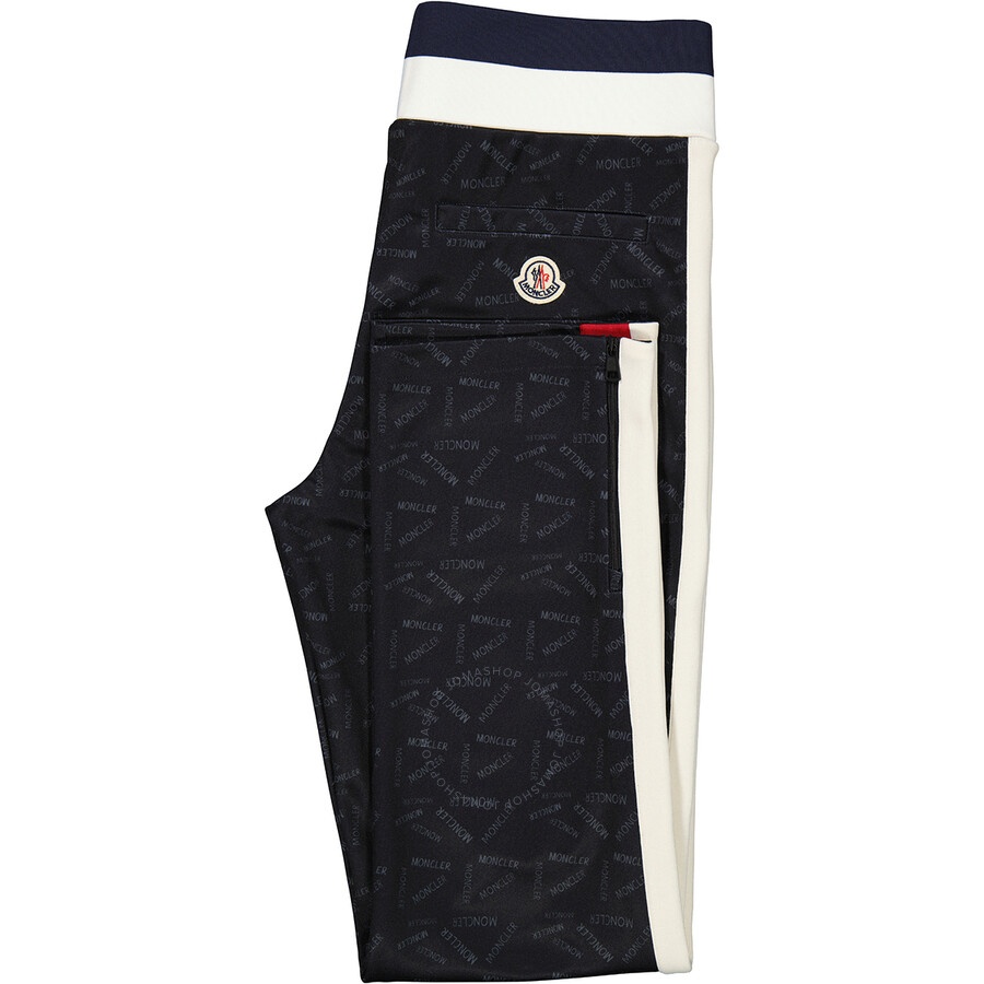 Moncler Men's Black Logo Accent Sweat Pants - 7