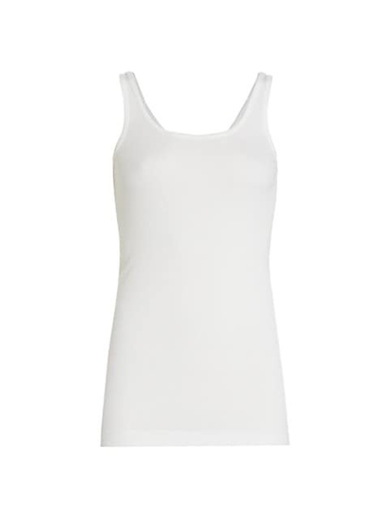White Pima Cotton Camisole - 1