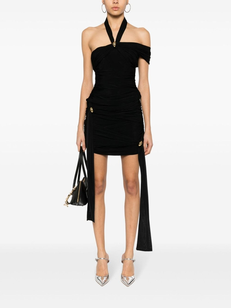 Blumarine sash-detail draped mini skirt outlook