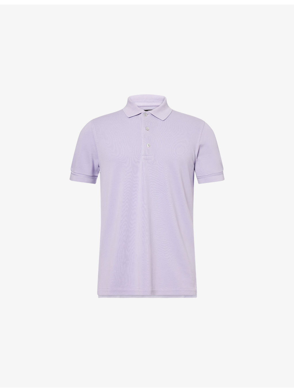 Short-Sleeve Piquet  Cotton-Blend Polo Shirt - 1