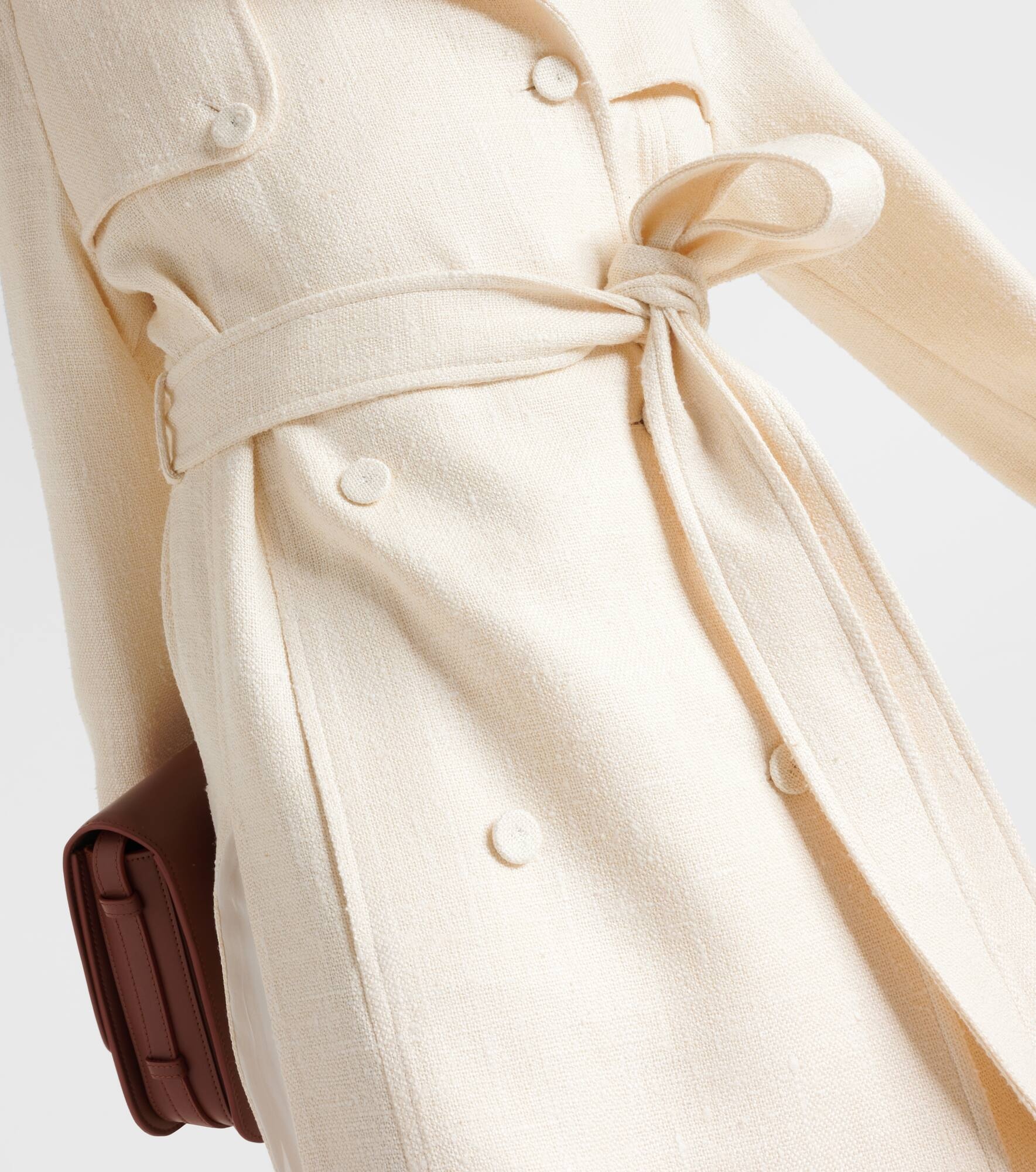 Eithne silk and wool trench coat - 5