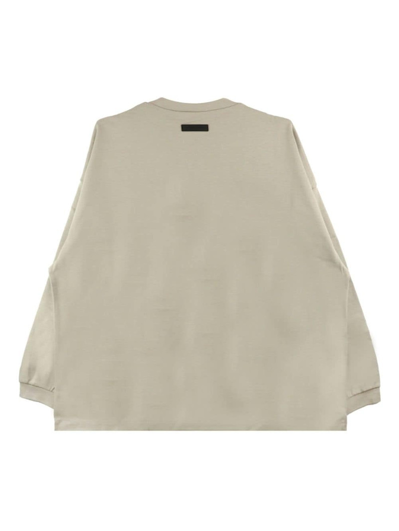 ESSENTIALS logo-print cotton sweatshirt outlook