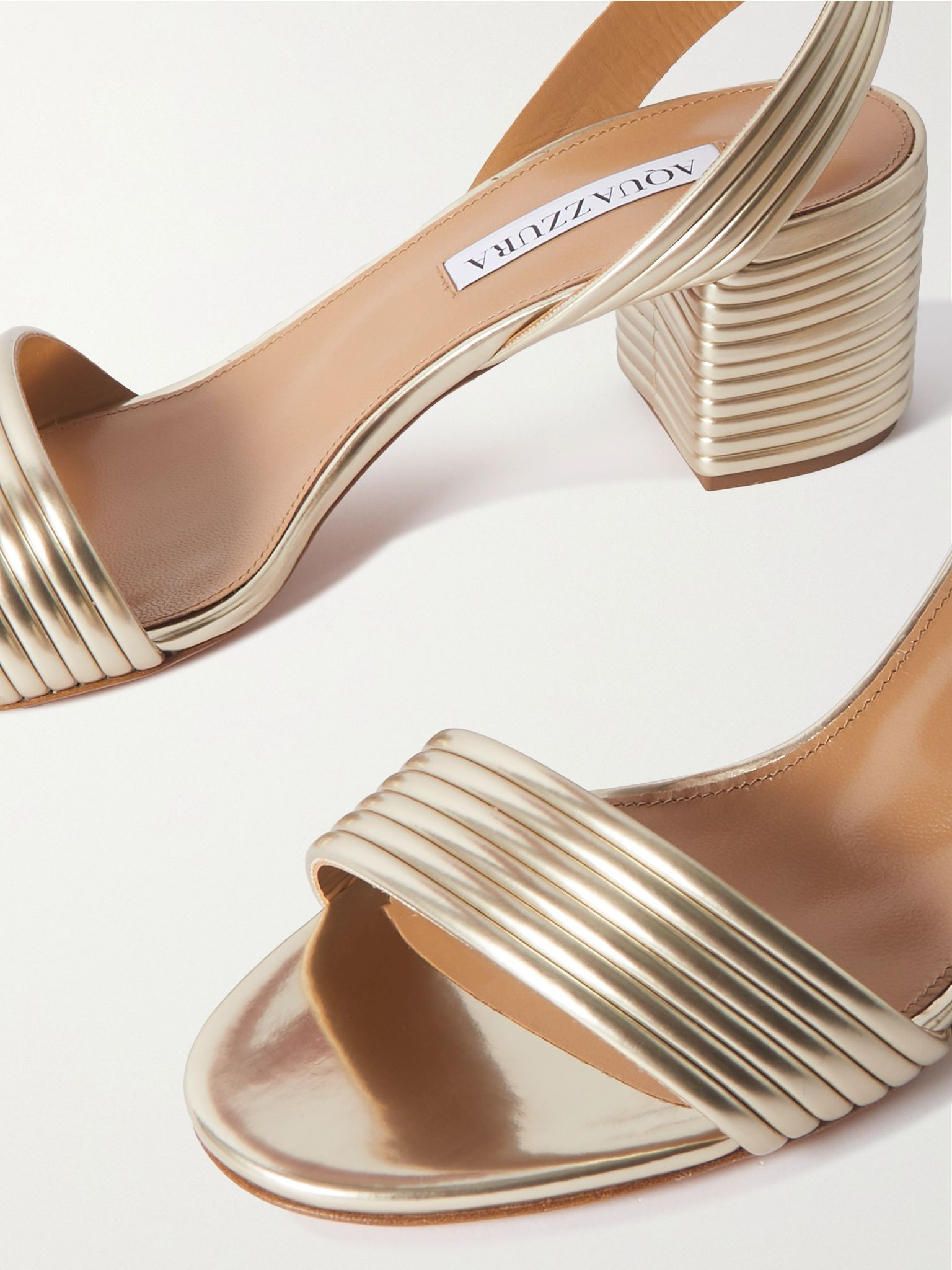 Sundance 50 metallic sandals Gold - 4
