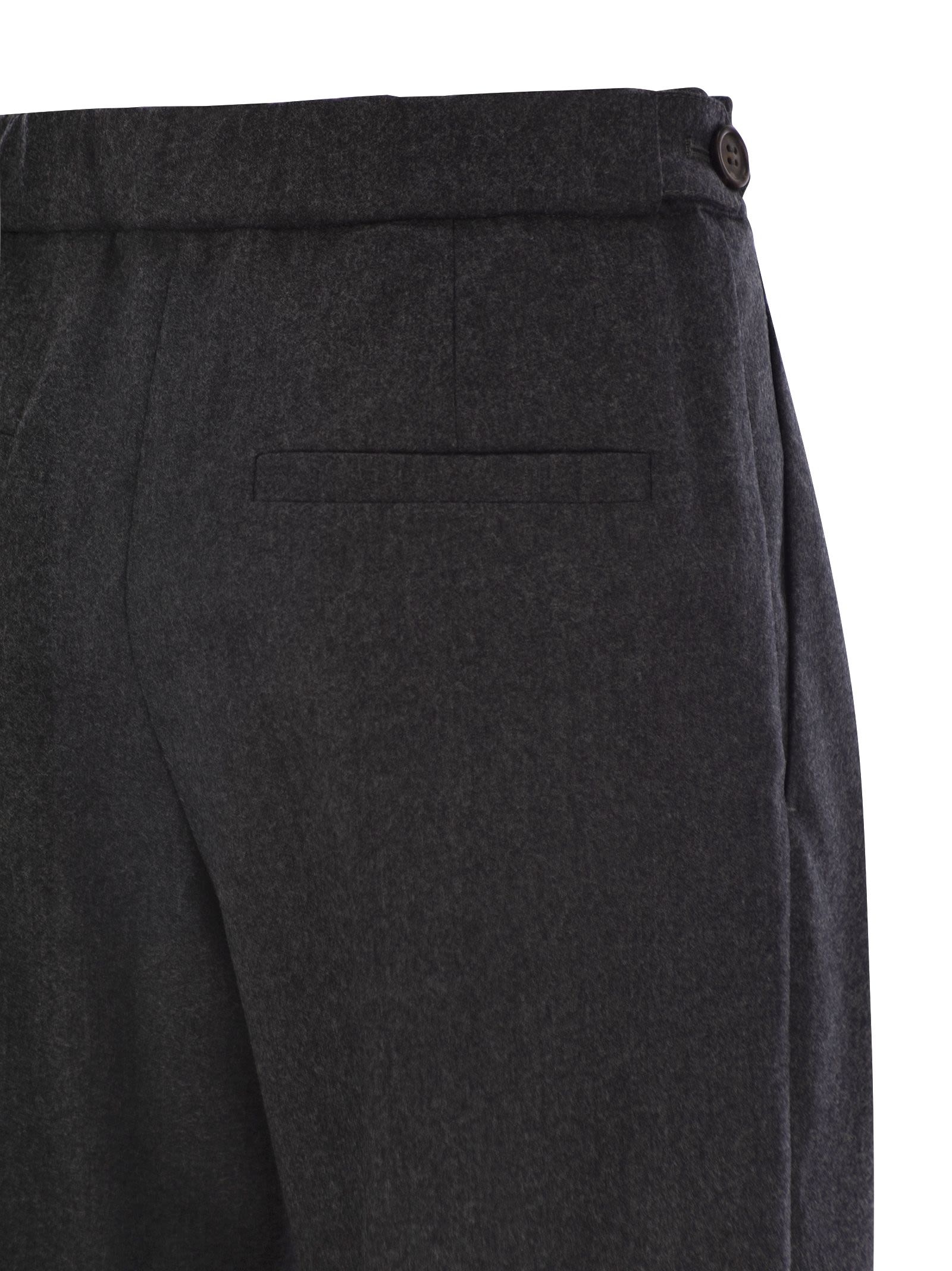 Brunello Cucinelli Women Baggy Sartorial Wool Trousers - 4