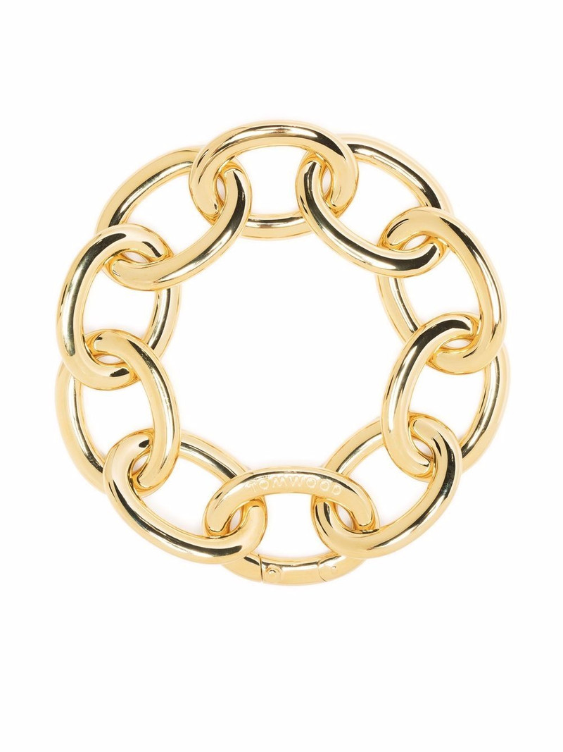 chunky-Link 9kt gold-plated sterling-silver bracelet 1