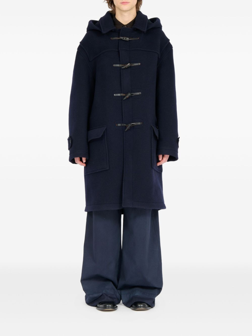 wool duffle coat - 2