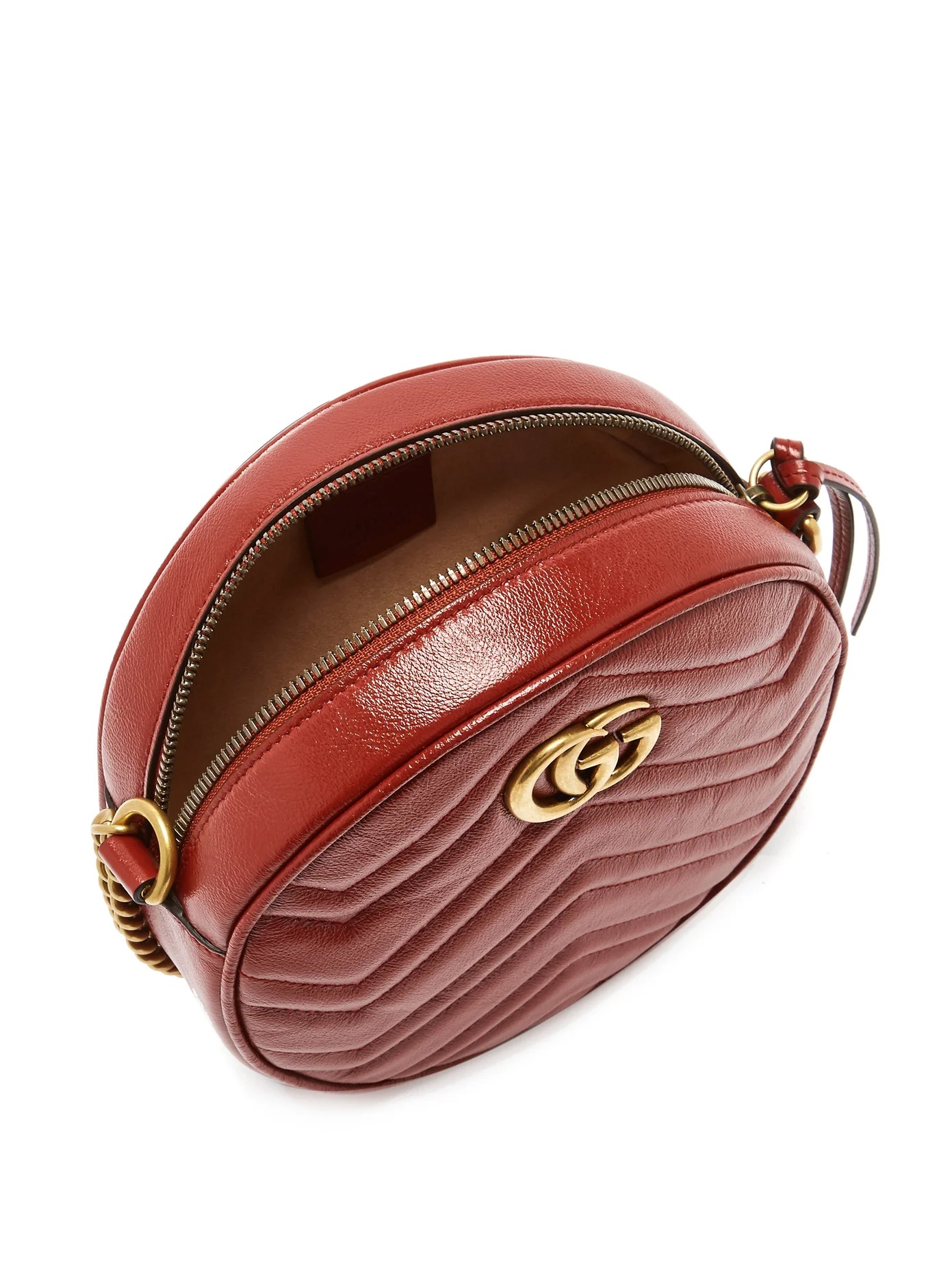 GG Marmont circular leather cross-body bag - 5