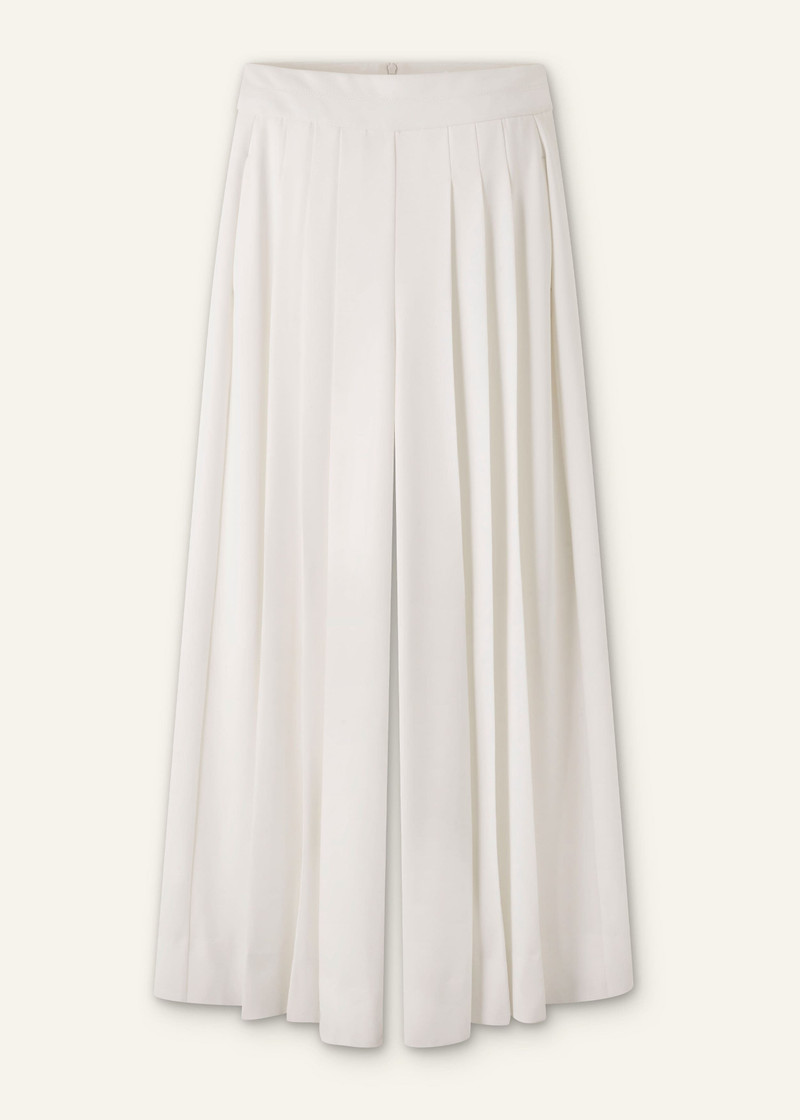 Satin Back Crepe Wide-Leg Trouser 6