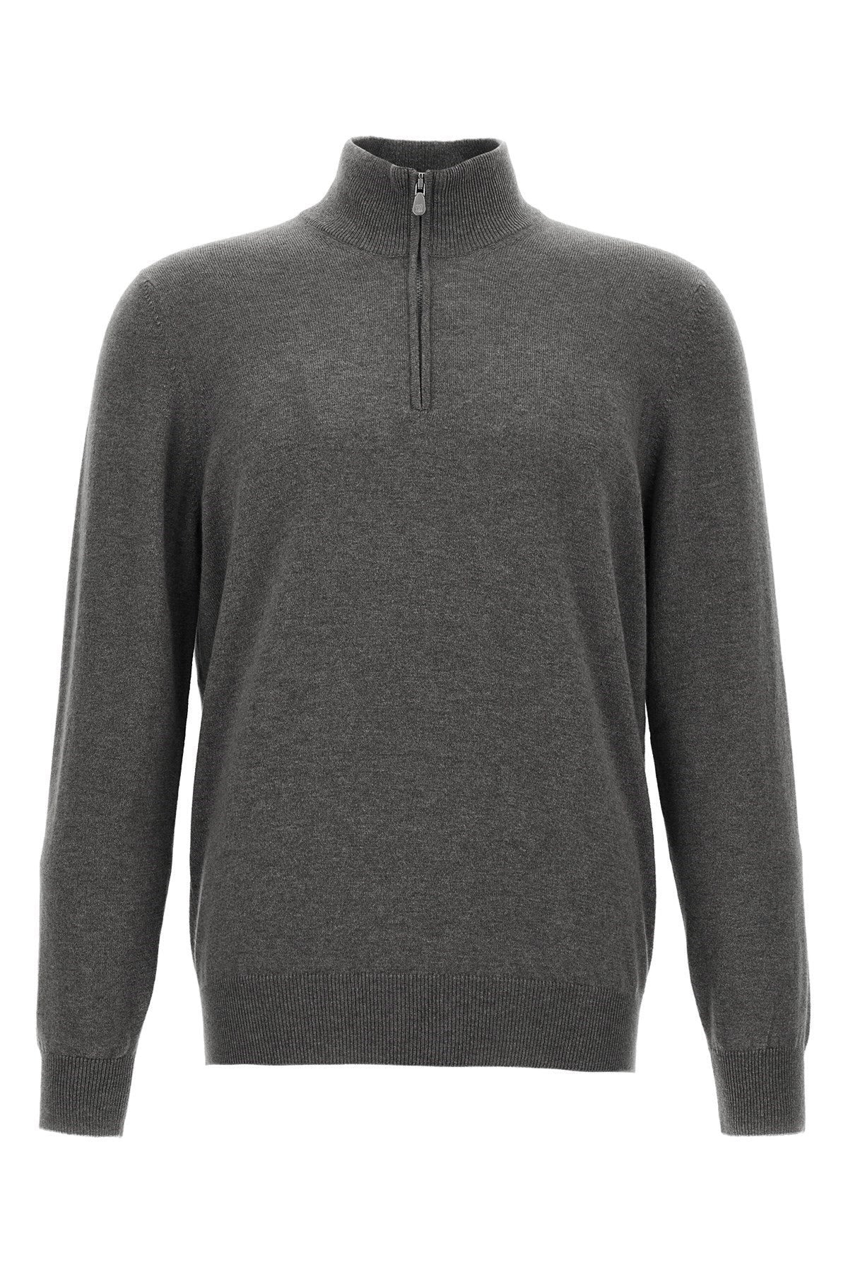 Brunello Cucinelli Men Half-Zip Sweater - 1
