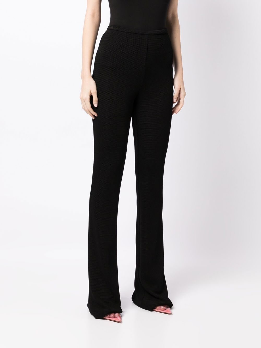 high-waist knitted trouser - 3