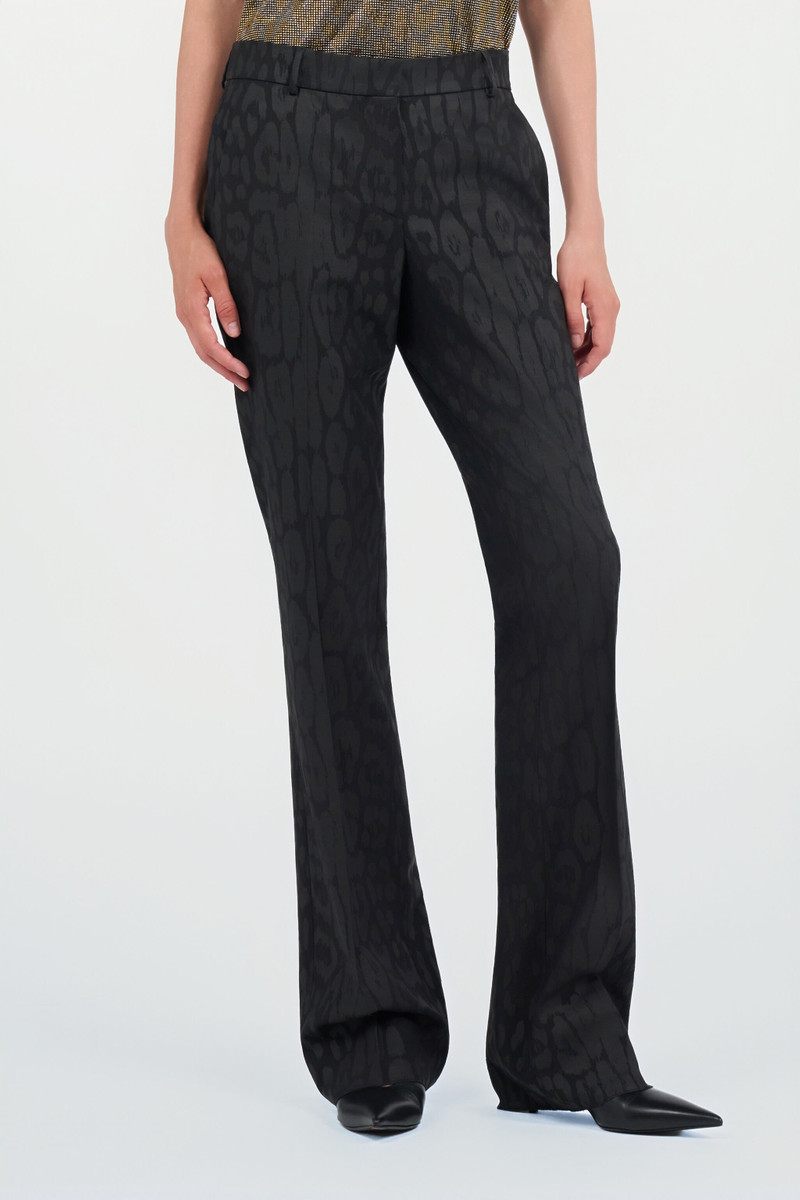 Plain print trousers 3