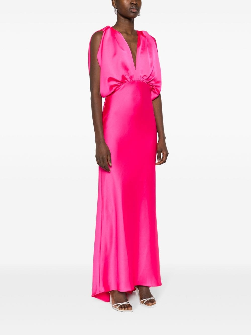 satin maxi dress - 3