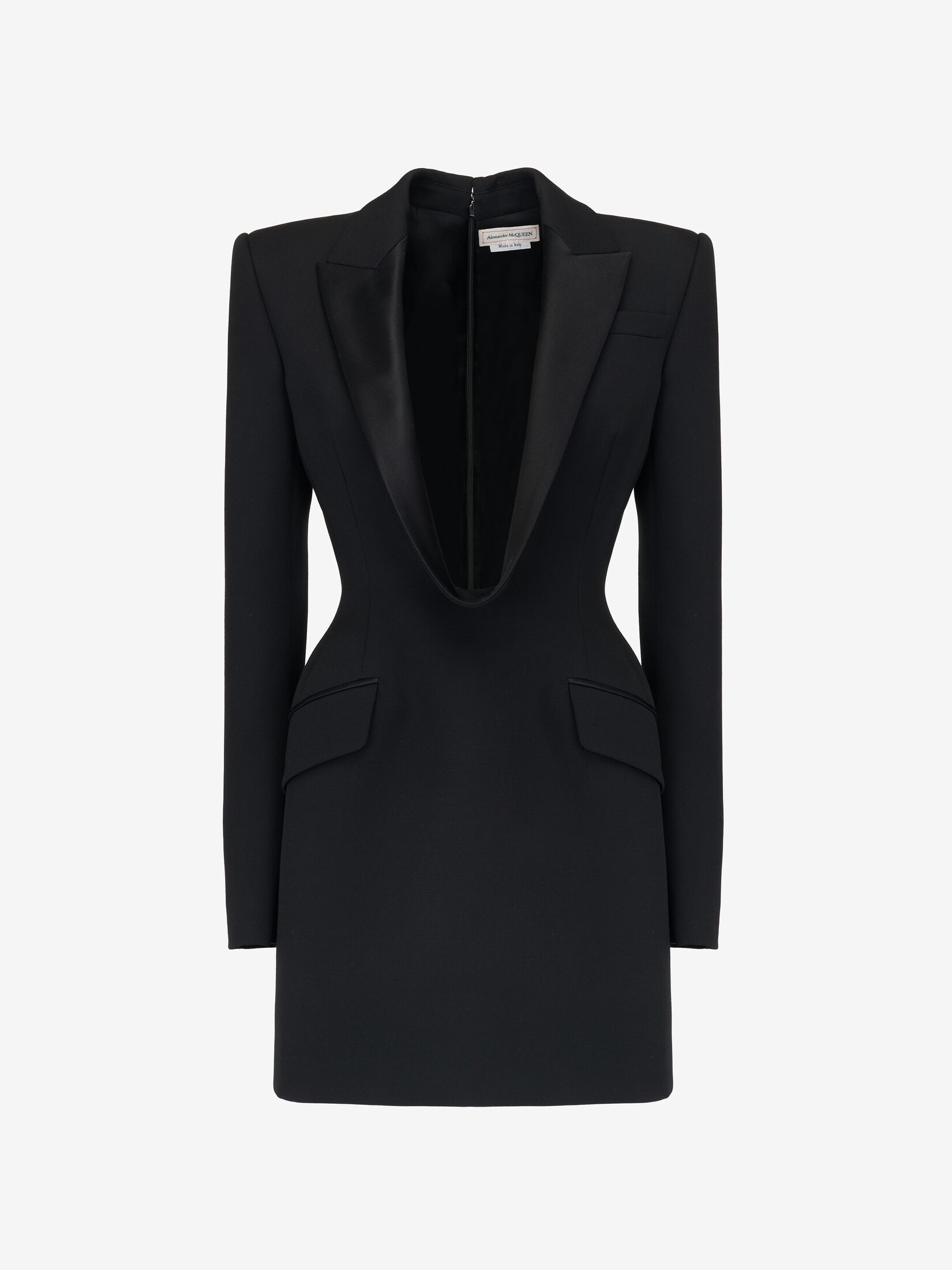Women's Mini Jacket Dress in Black - 1