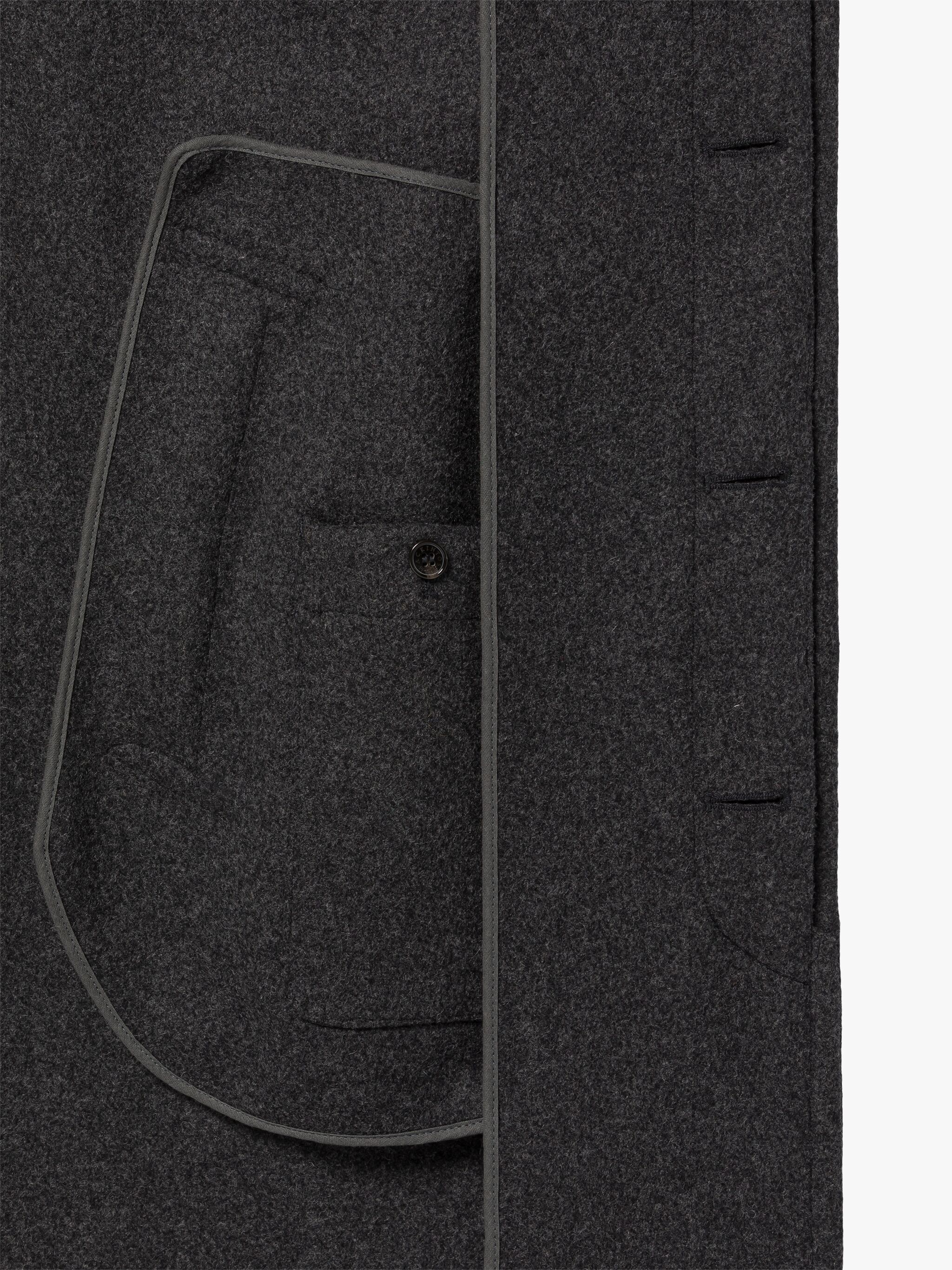 BOSTON GREY WOOL OVERCOAT - 6