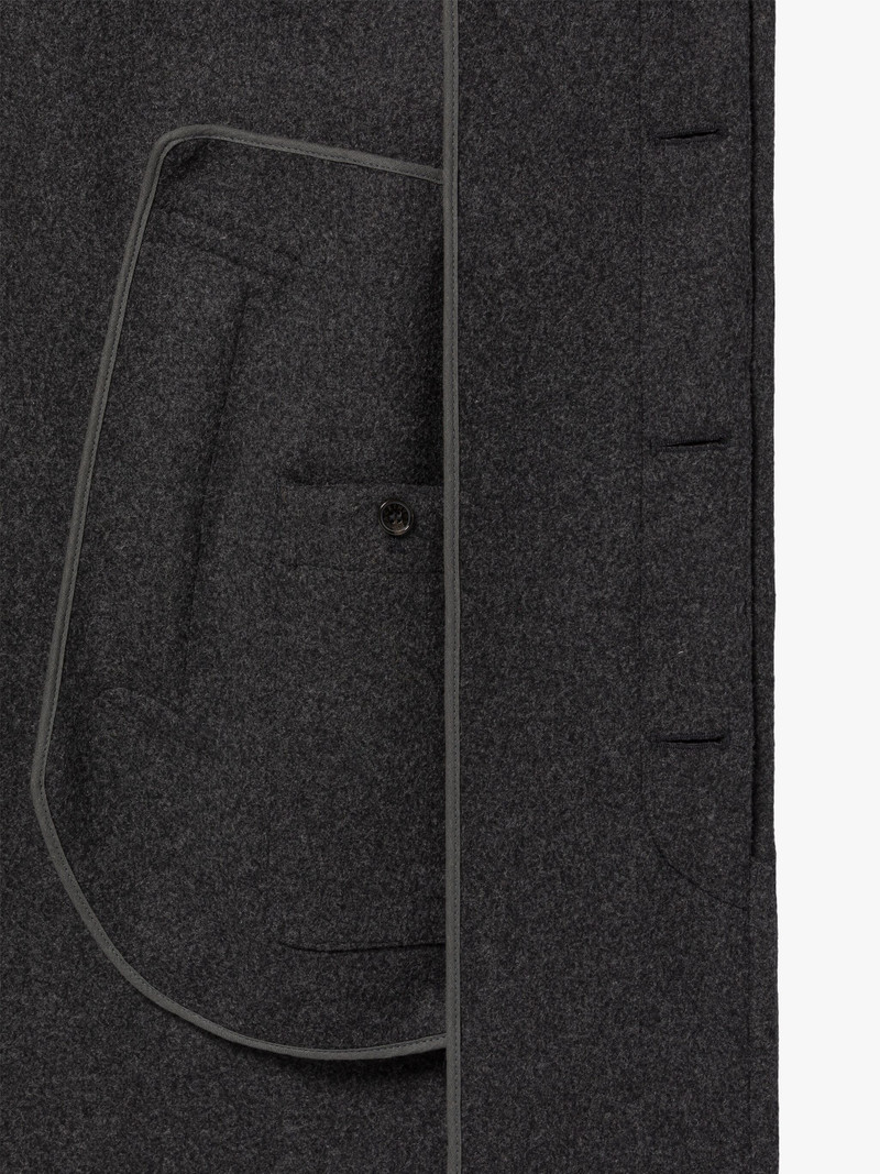 BOSTON GREY WOOL OVERCOAT 6