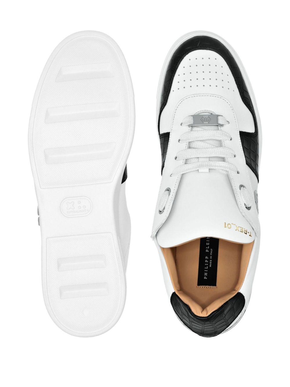 logo-plaque sneakers - 3