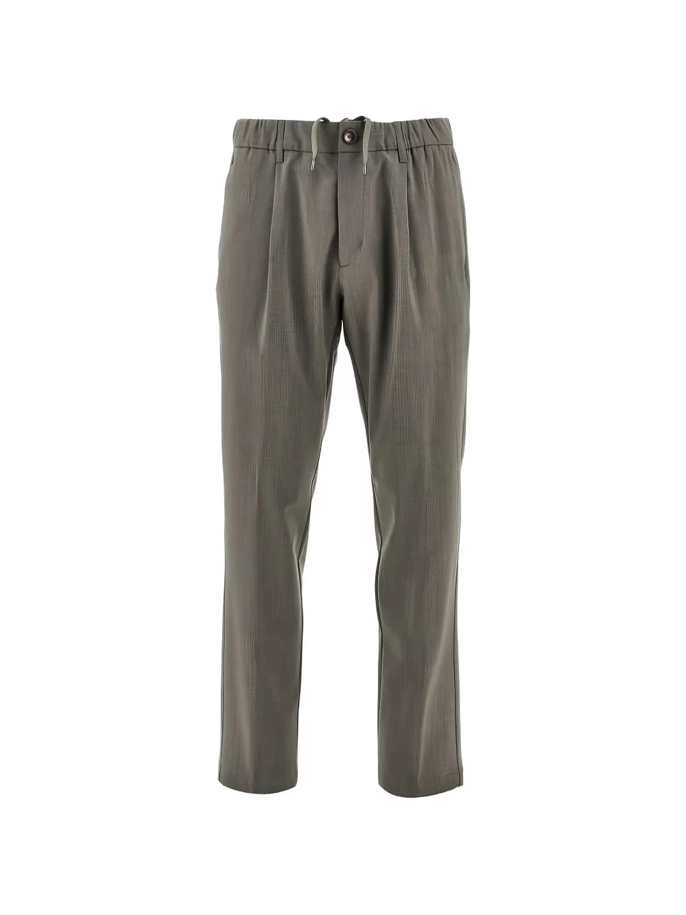 drawstring pleated trousers - 1