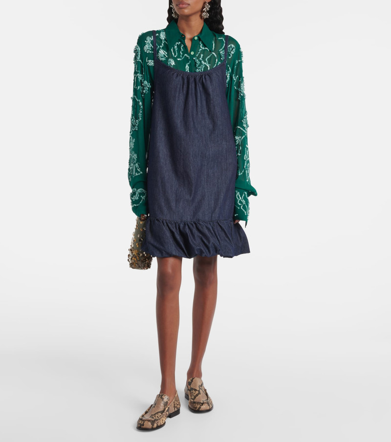 Dries Van Noten Denim minidress outlook