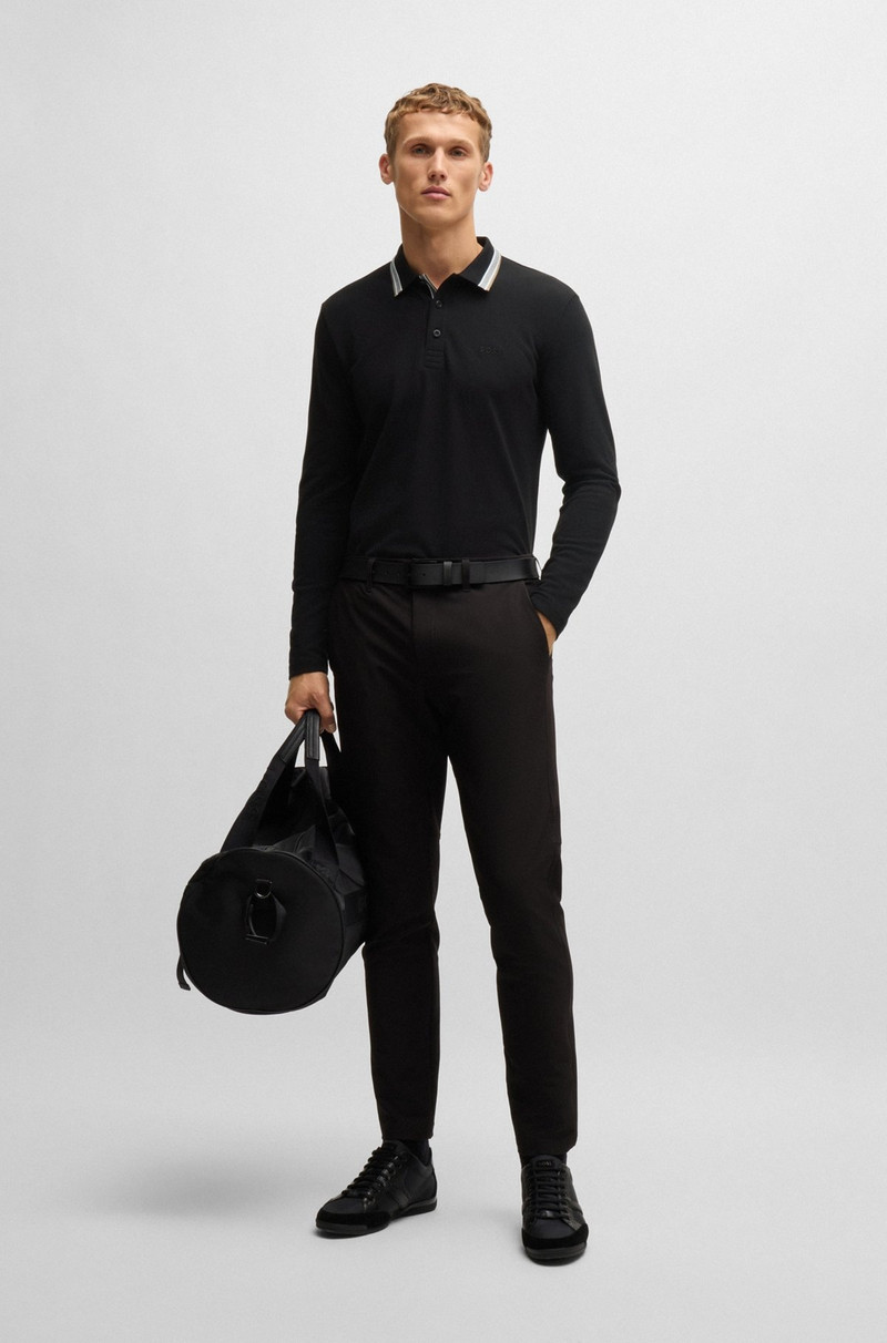 BOSS COTTON-PIQUÉ POLO SHIRT WITH CONTRAST LOGO outlook