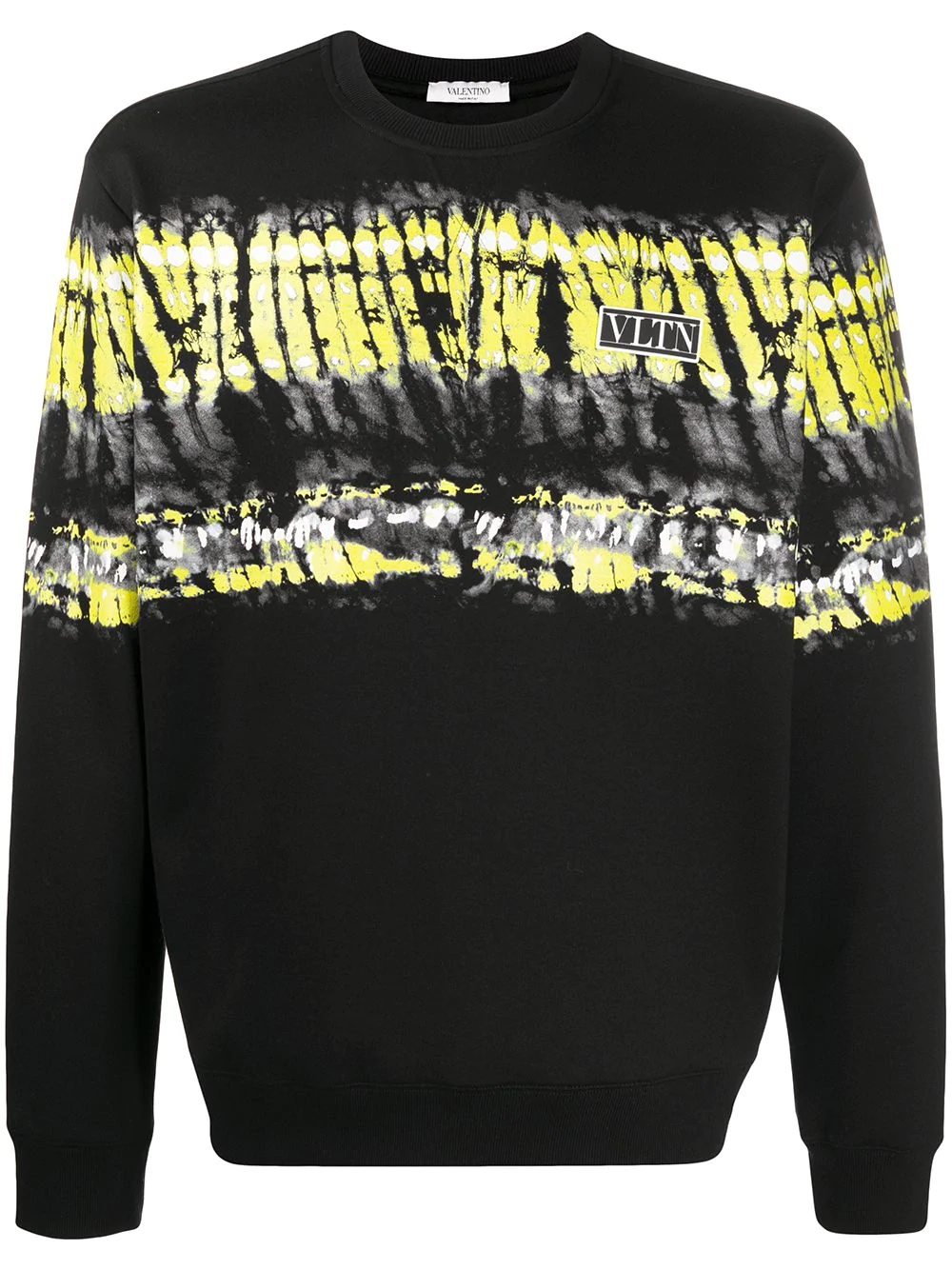 tie-dye panel logo patch sweatshirt - 1