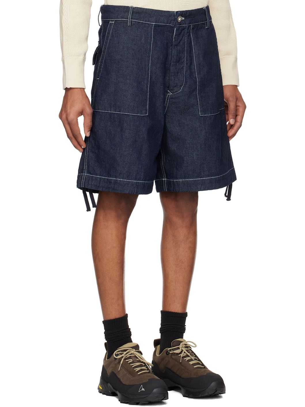 C. P. Company Blue 3/1 Denim Shorts - 2