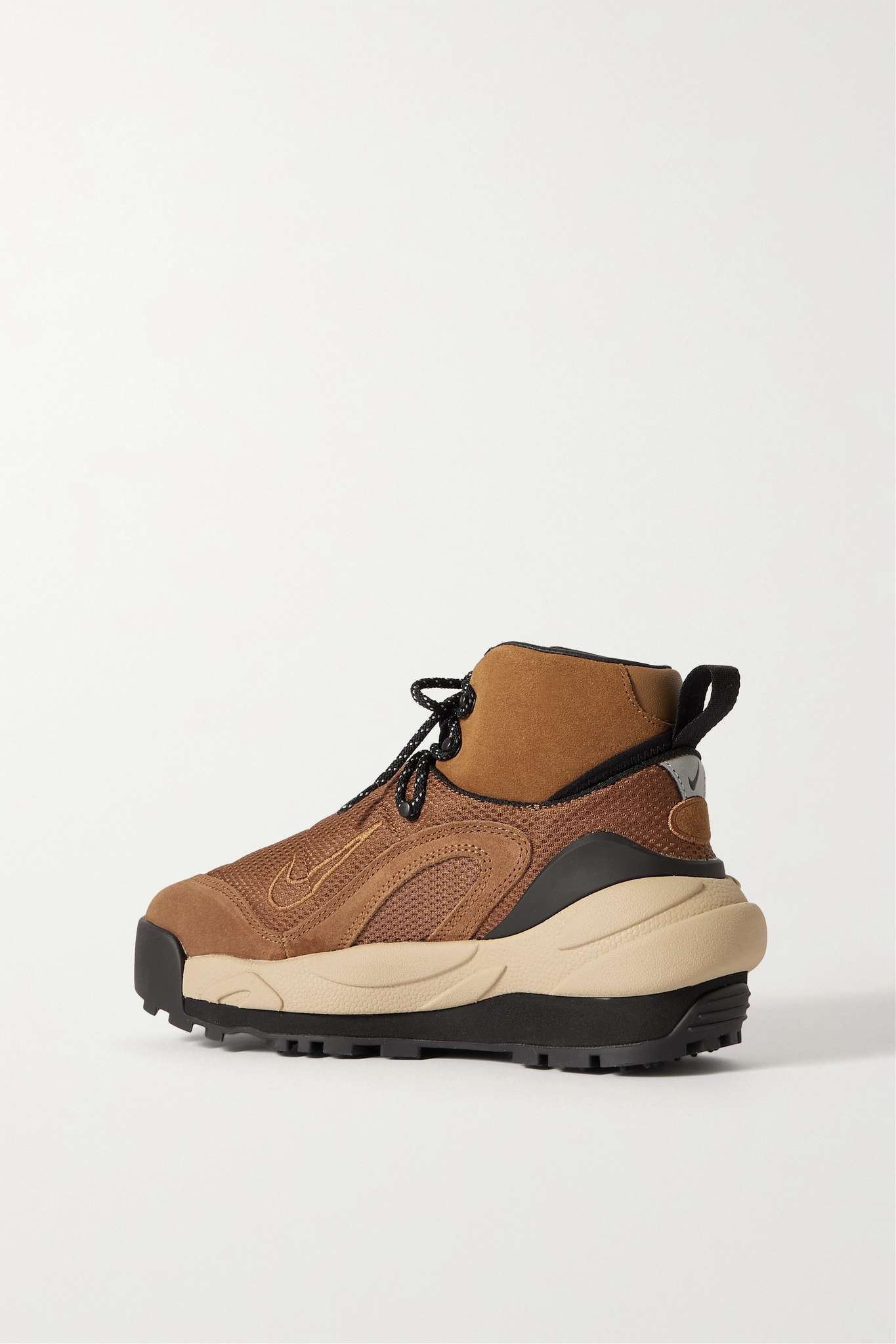 + Sacai Magmascape SP suede-trimmed mesh sneakers - 3