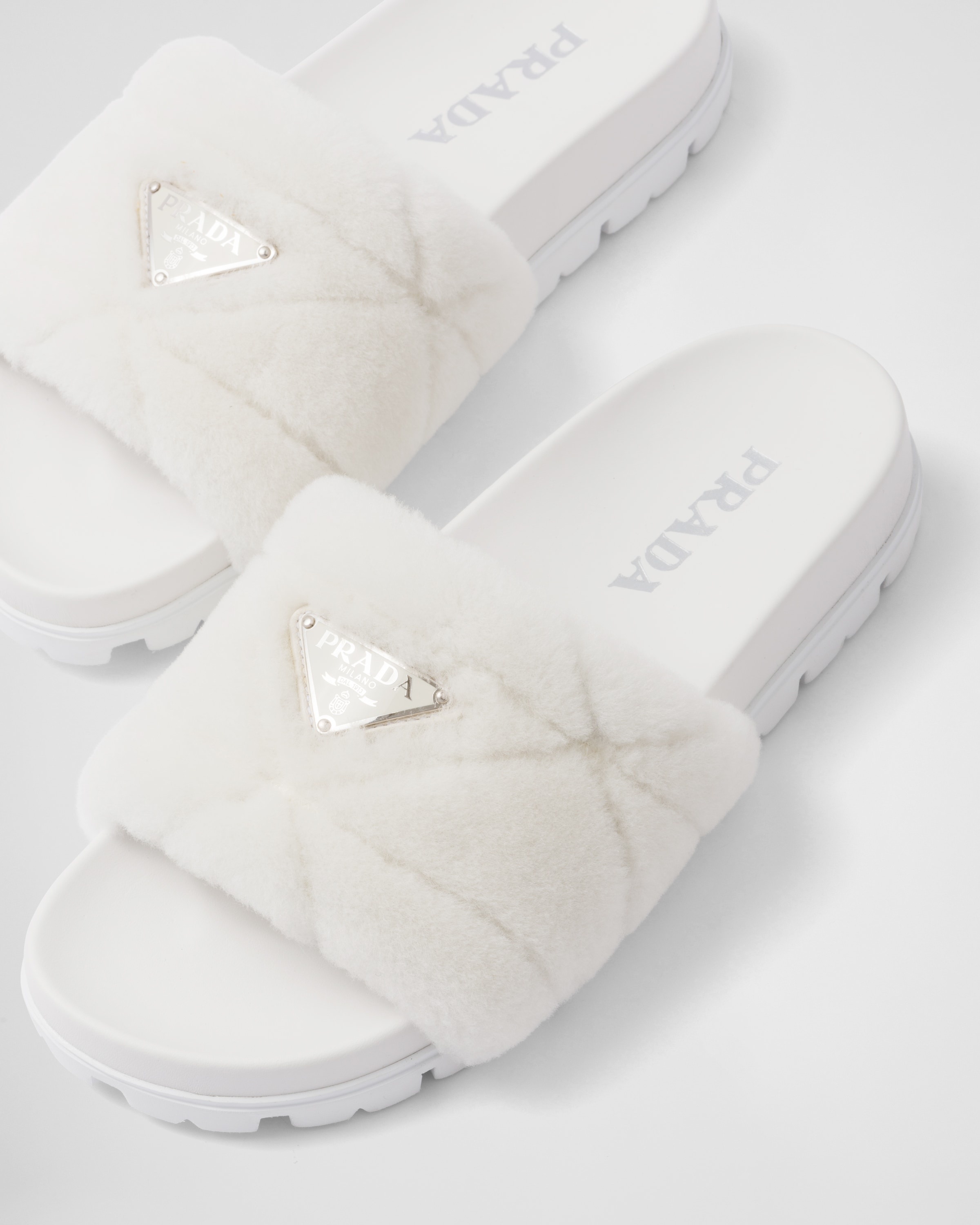 Shearling slides - 5