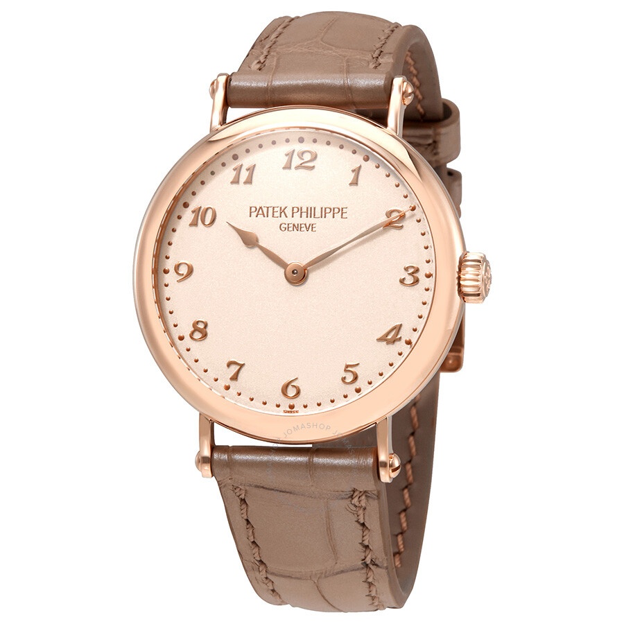 Patek Philippe Cream Dial 18kt Rose Gold Automatic Ladies Watch 7200R-001 - 1