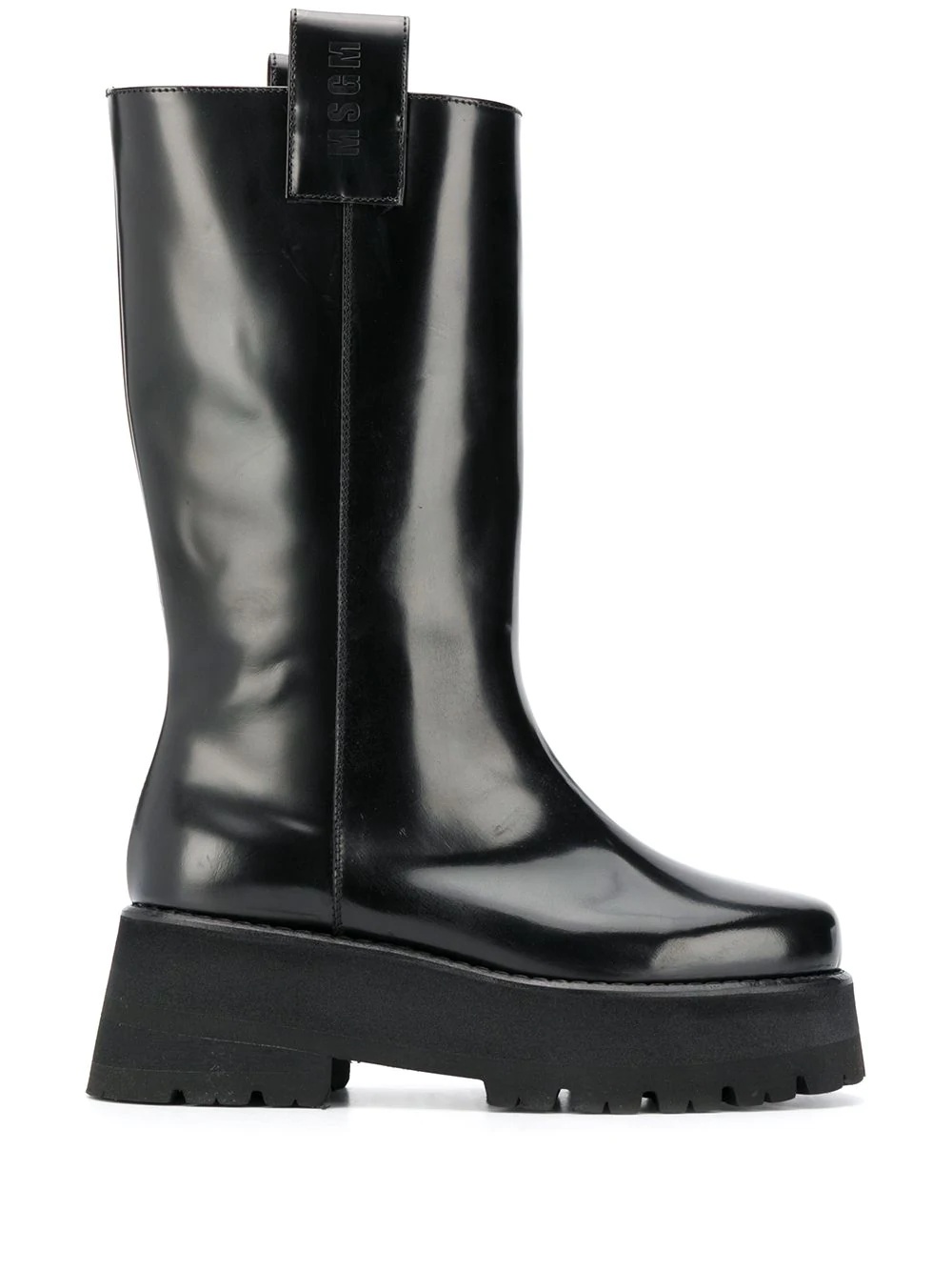 high-shine 65mm calf-length boots - 1