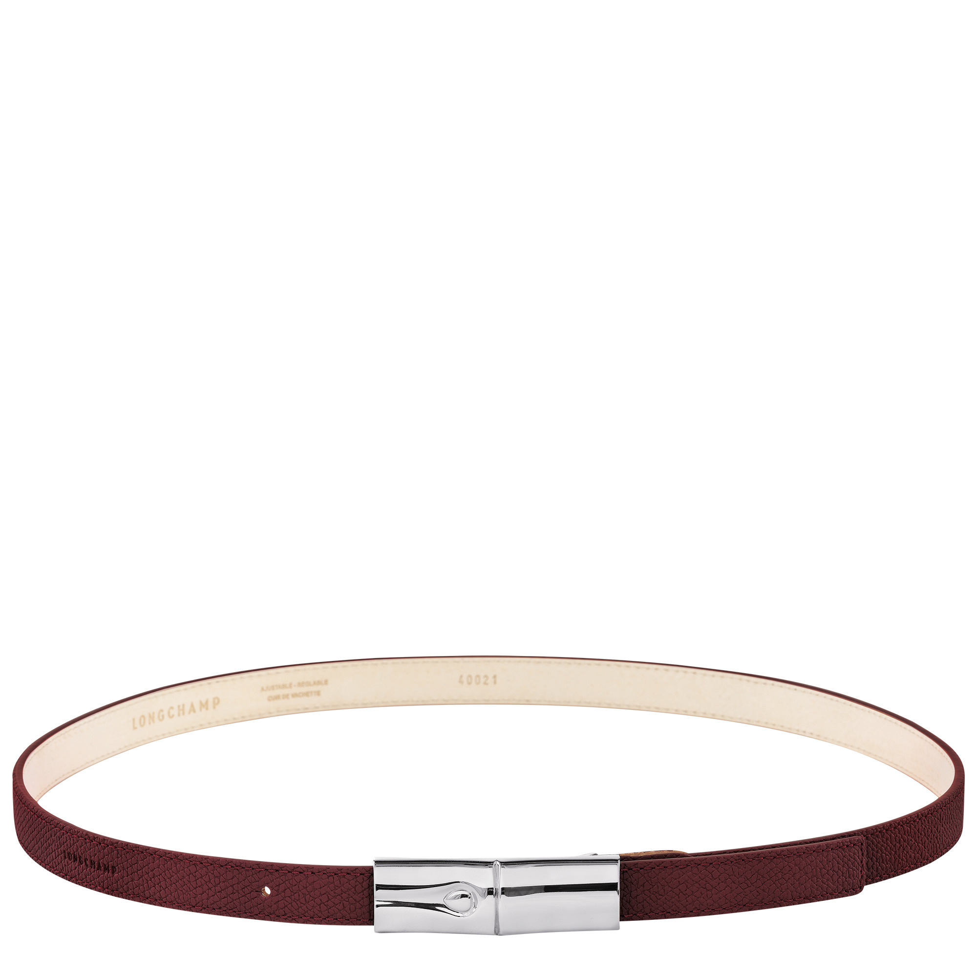 Roseau Ladies' belt Plum - Leather - 1