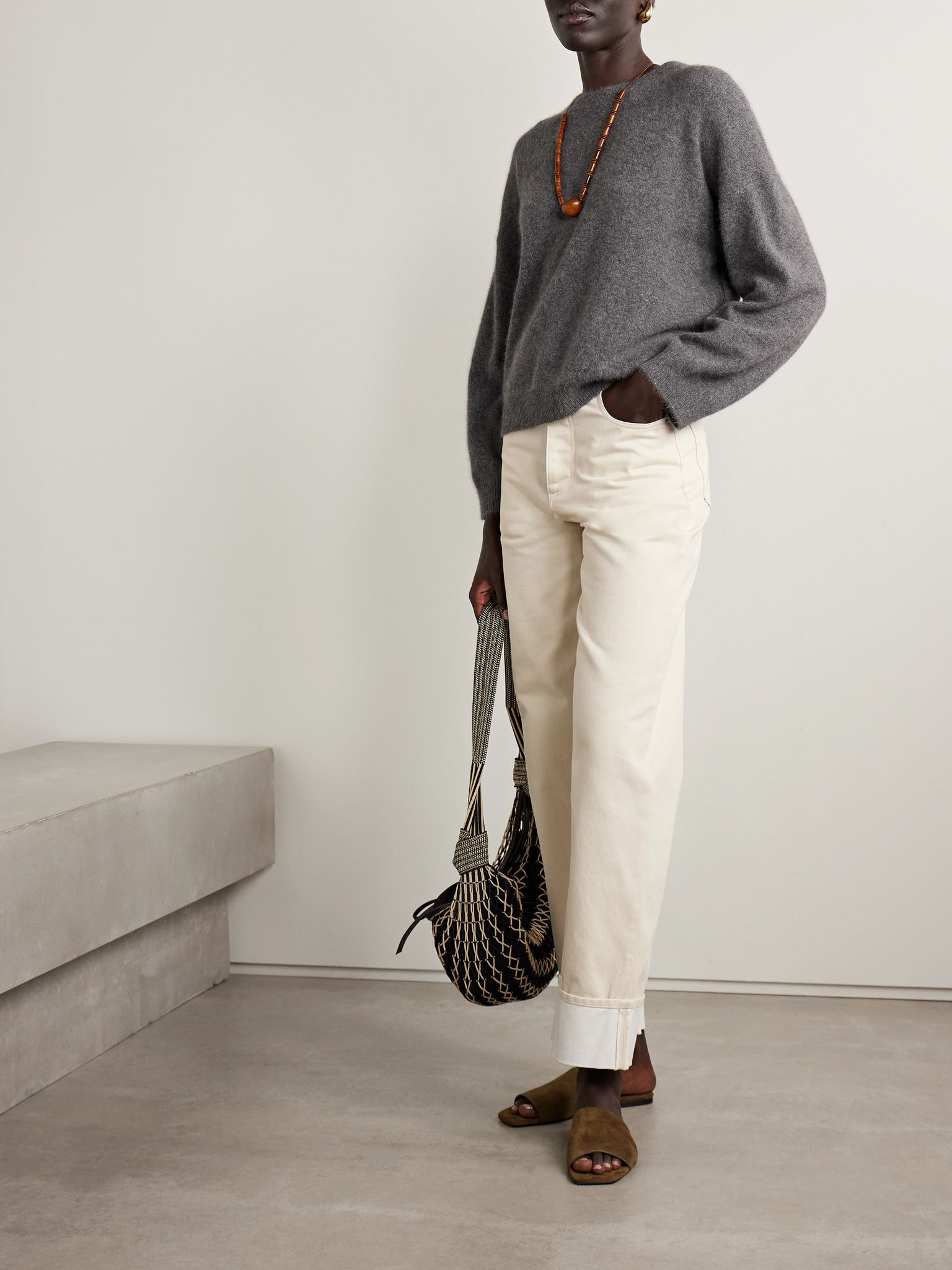 Tristan wool-blend sweater Gray - 2