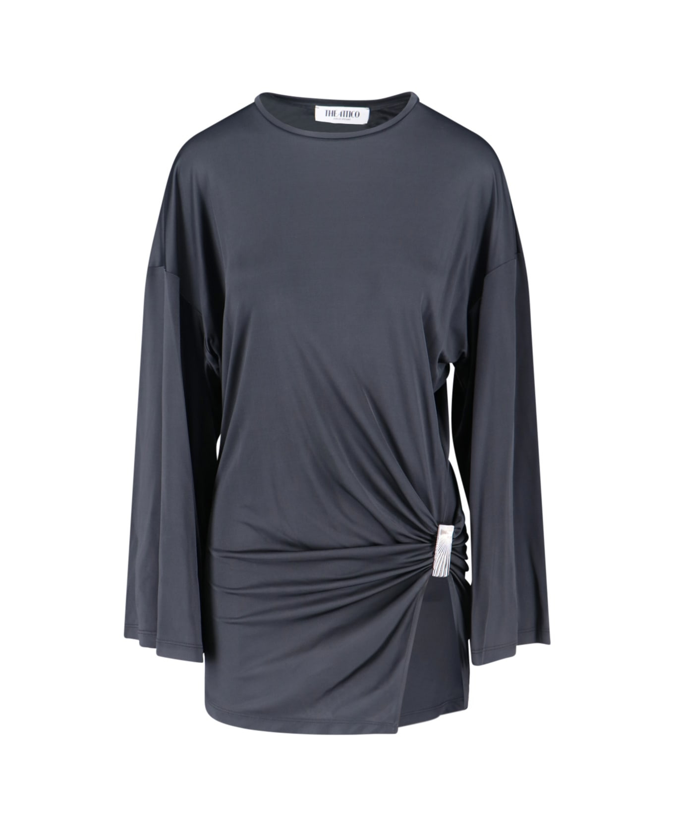 Draped Mini Dress - 1