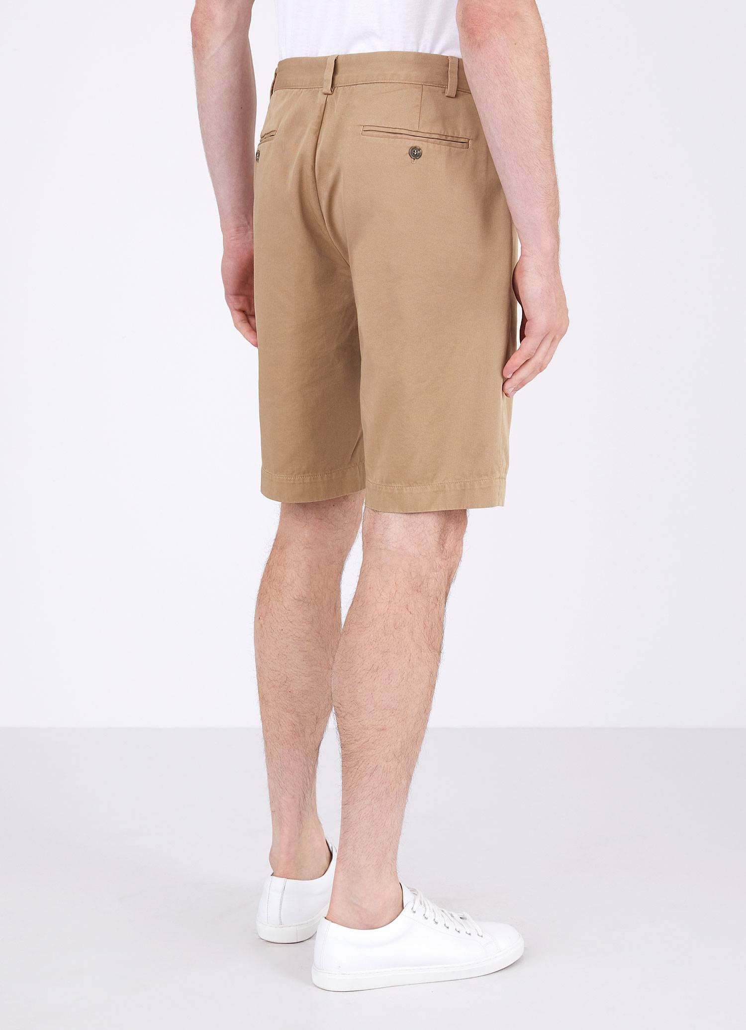 Stretch Cotton Twill Chino Shorts - 4