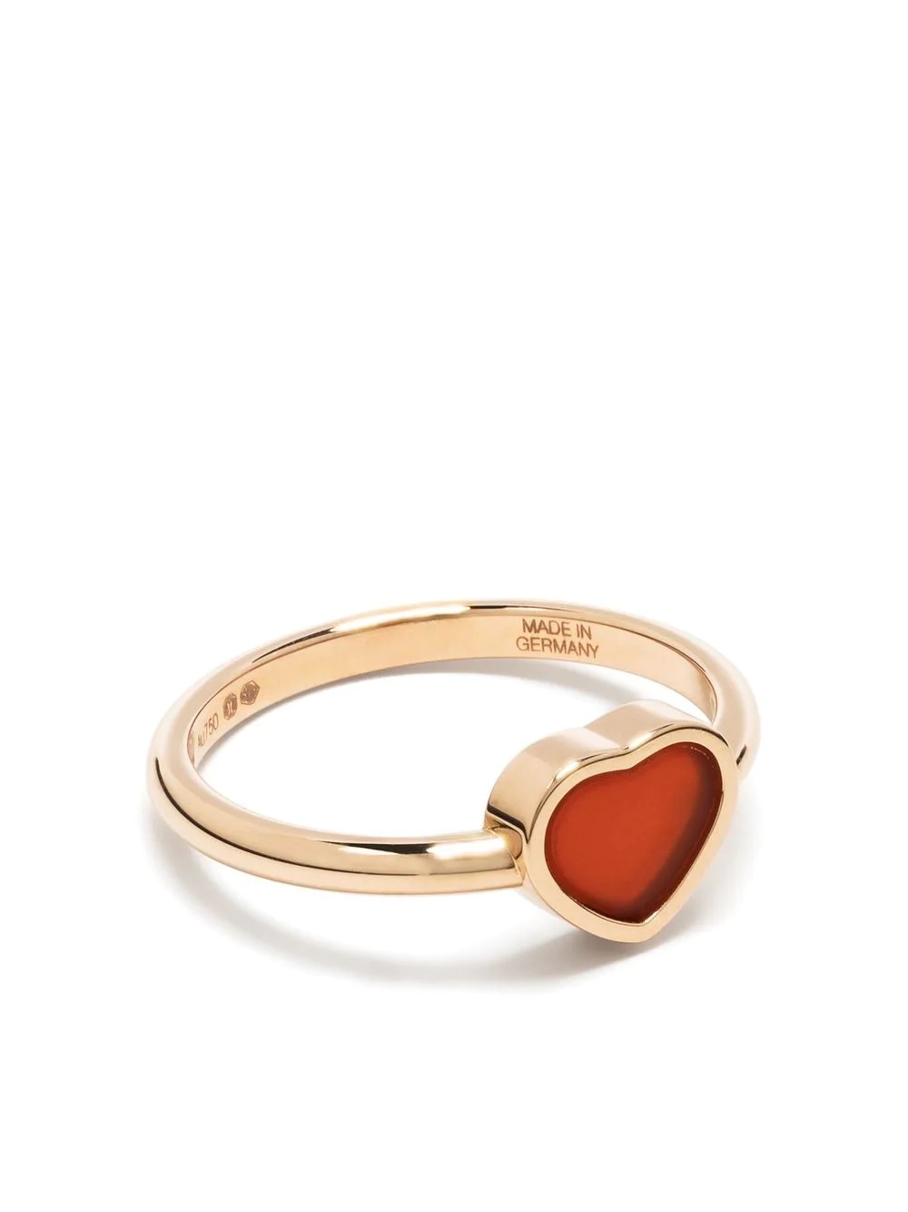 18kt rose gold My Happy Heart carnelian ring - 1