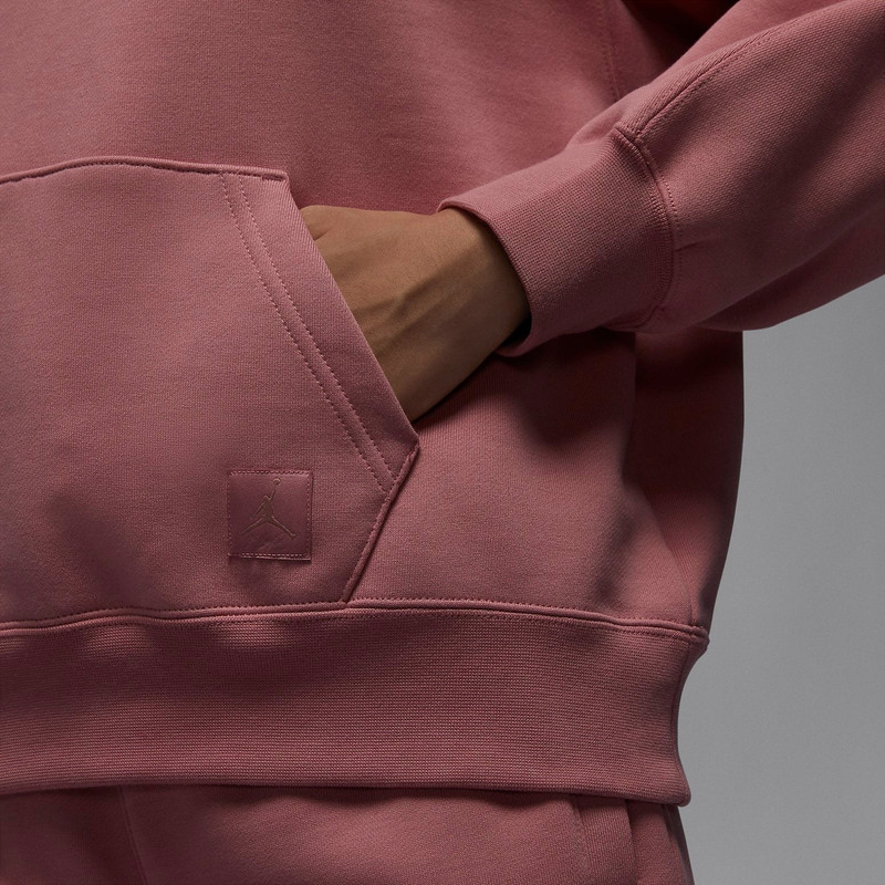 Jordan (WMNS) Air Jordan Brand Fleece Quarter Zip 'Stardust Red' FD7222-618 outlook