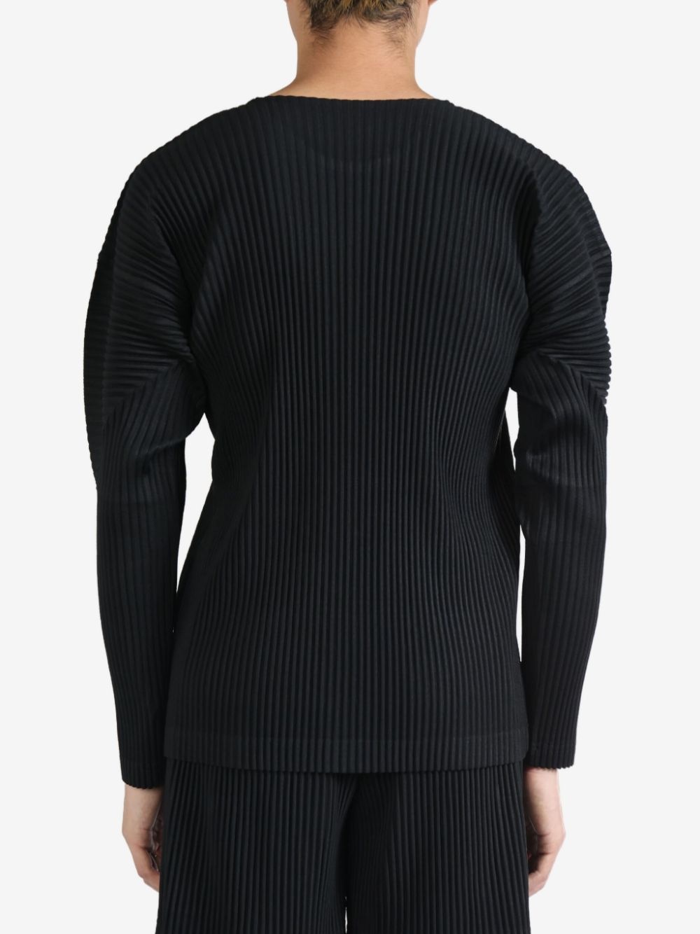pleated long-sleeve T-shirt - 3