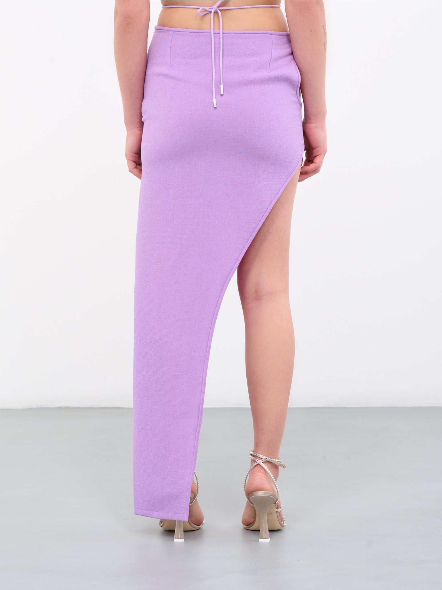 Asymmetric Cut-Out Skirt - 3